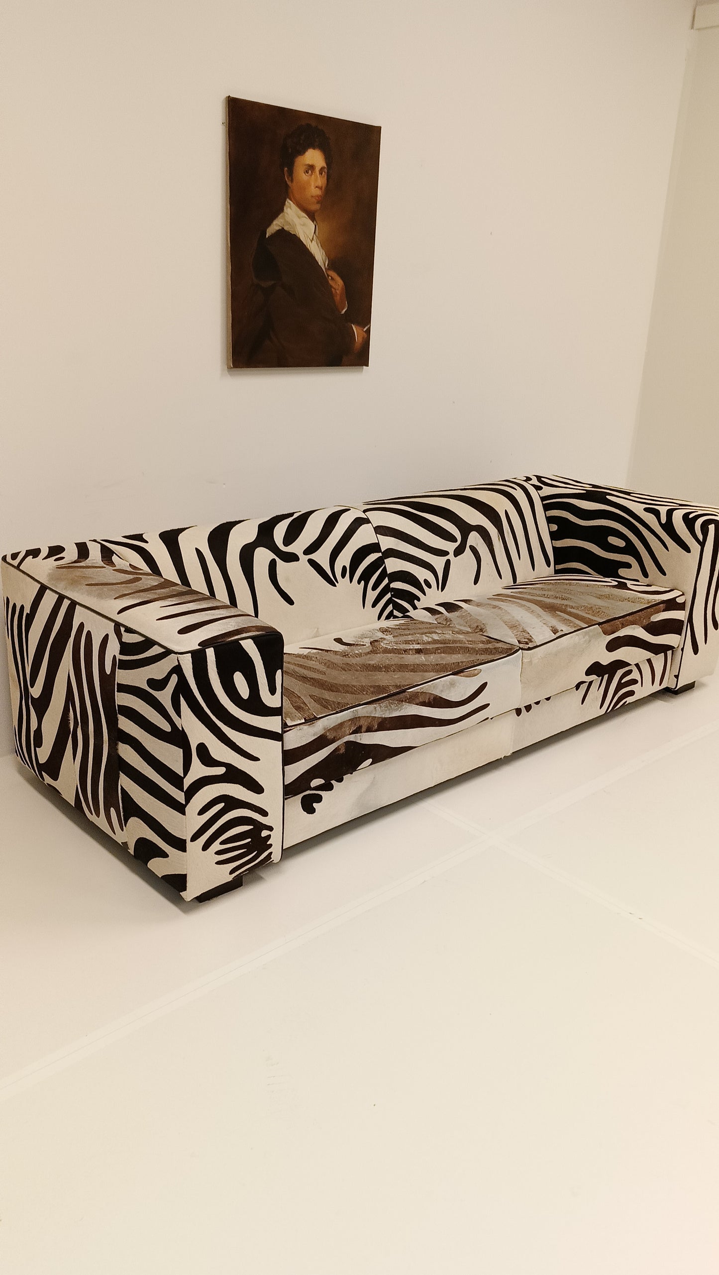 One Of A Kind Vintage Zebra Style Sofa