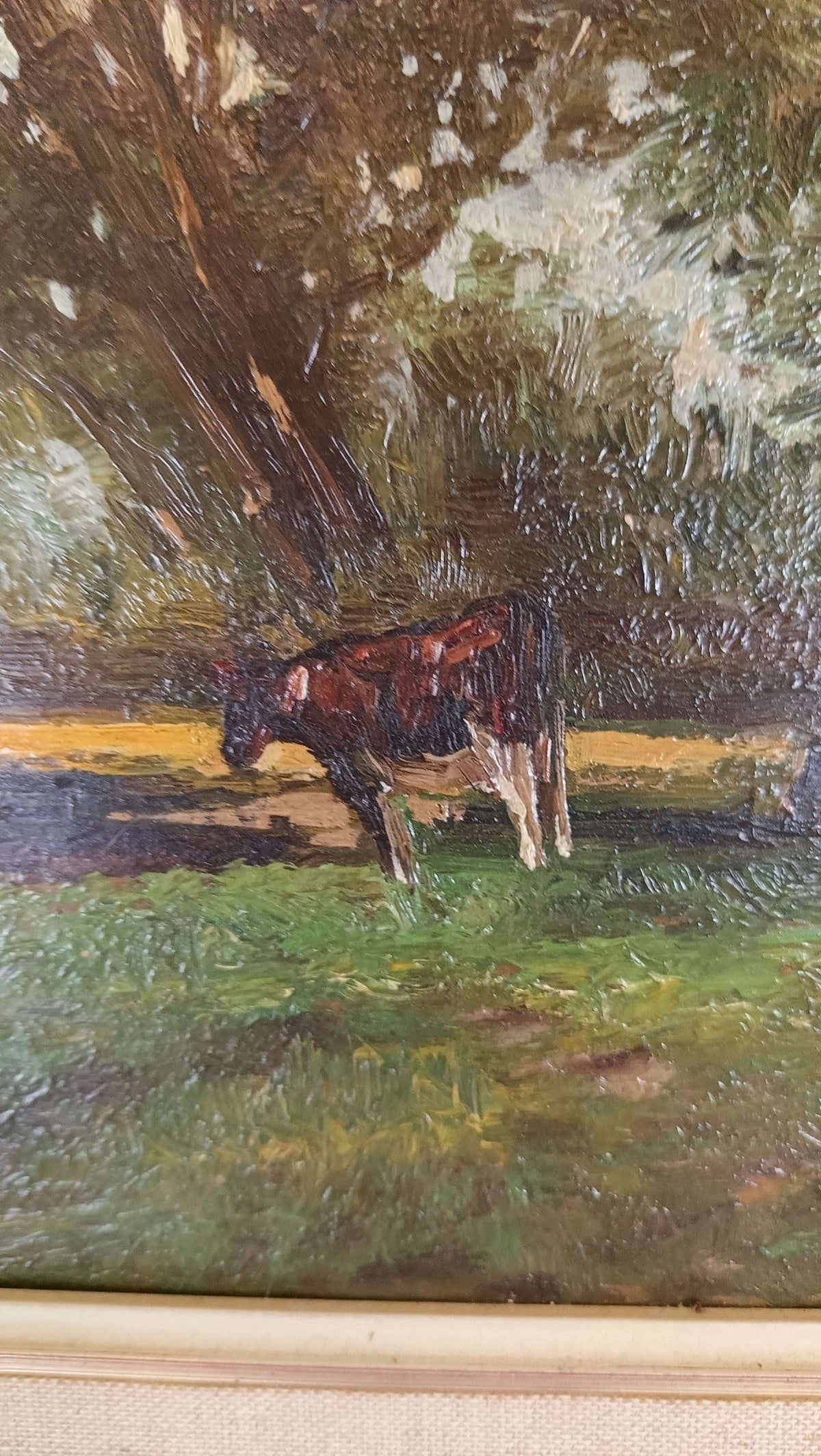 Stunning Landscape Painting With Cows Stunning Landscape Painting With Cows