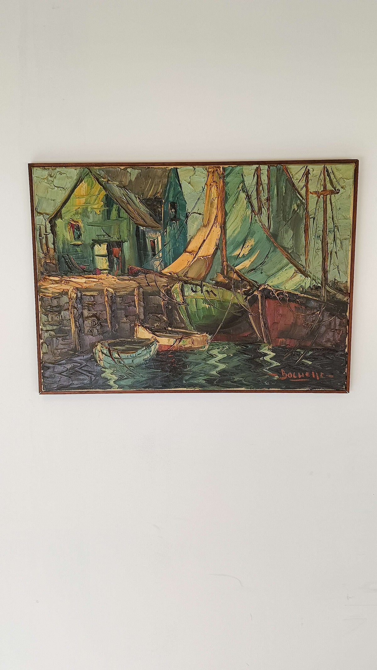 Beautiful Painting With Boats Beautiful Painting With Boats