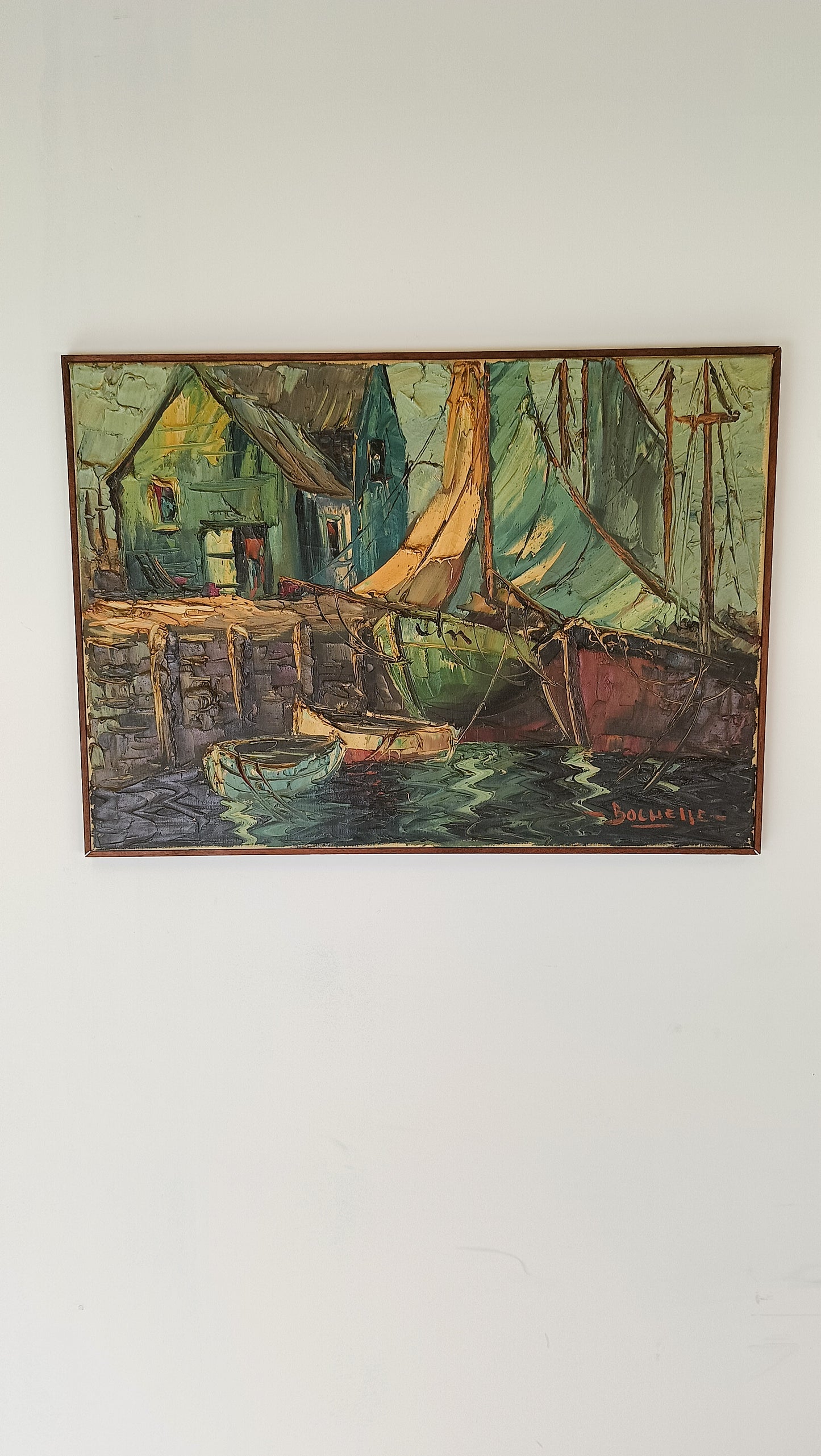 Beautiful Painting With Boats Beautiful Painting With Boats