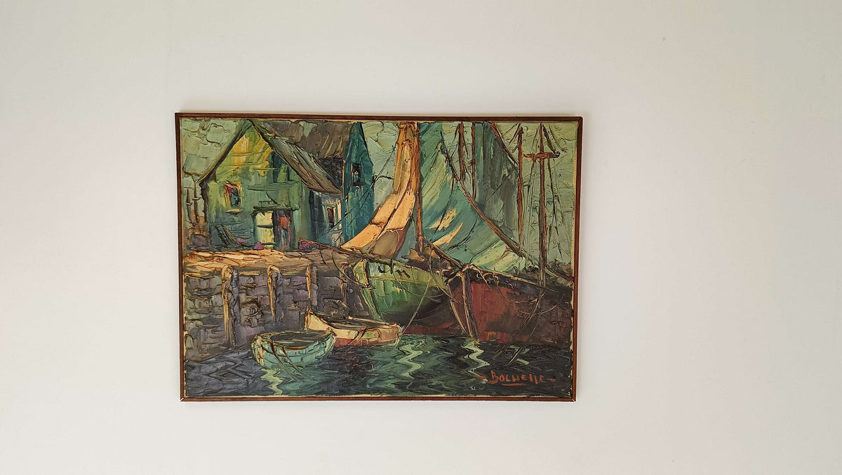 Beautiful Painting With Boats Beautiful Painting With Boats