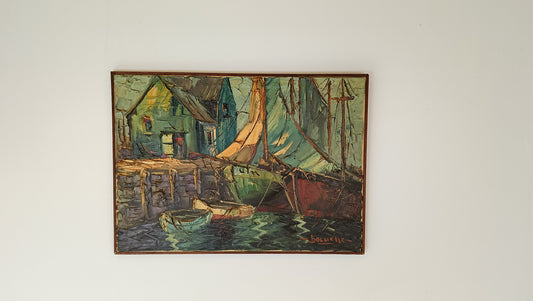 Beautiful Painting With Boats Beautiful Painting With Boats