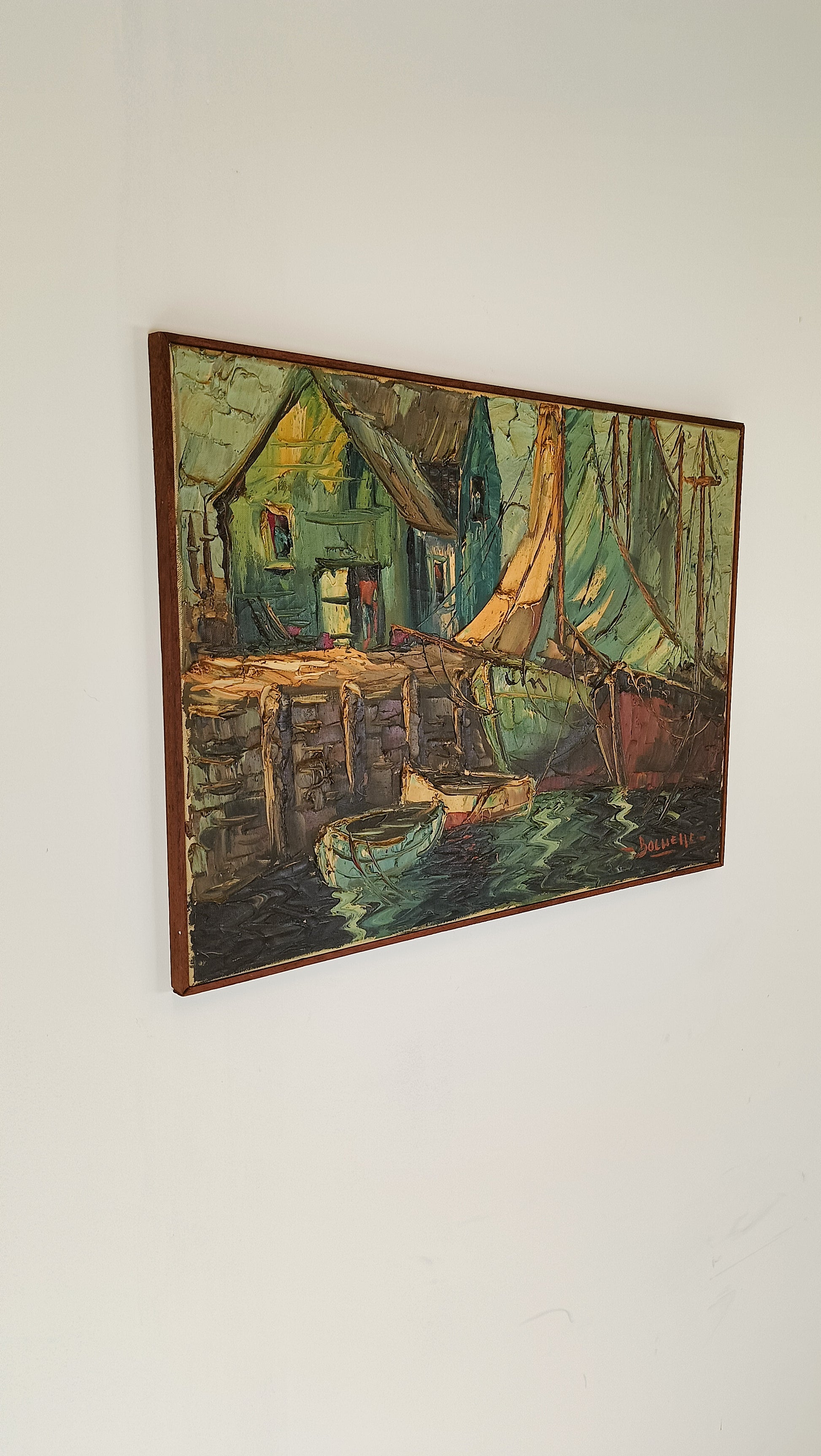 Beautiful Painting With Boats Beautiful Painting With Boats