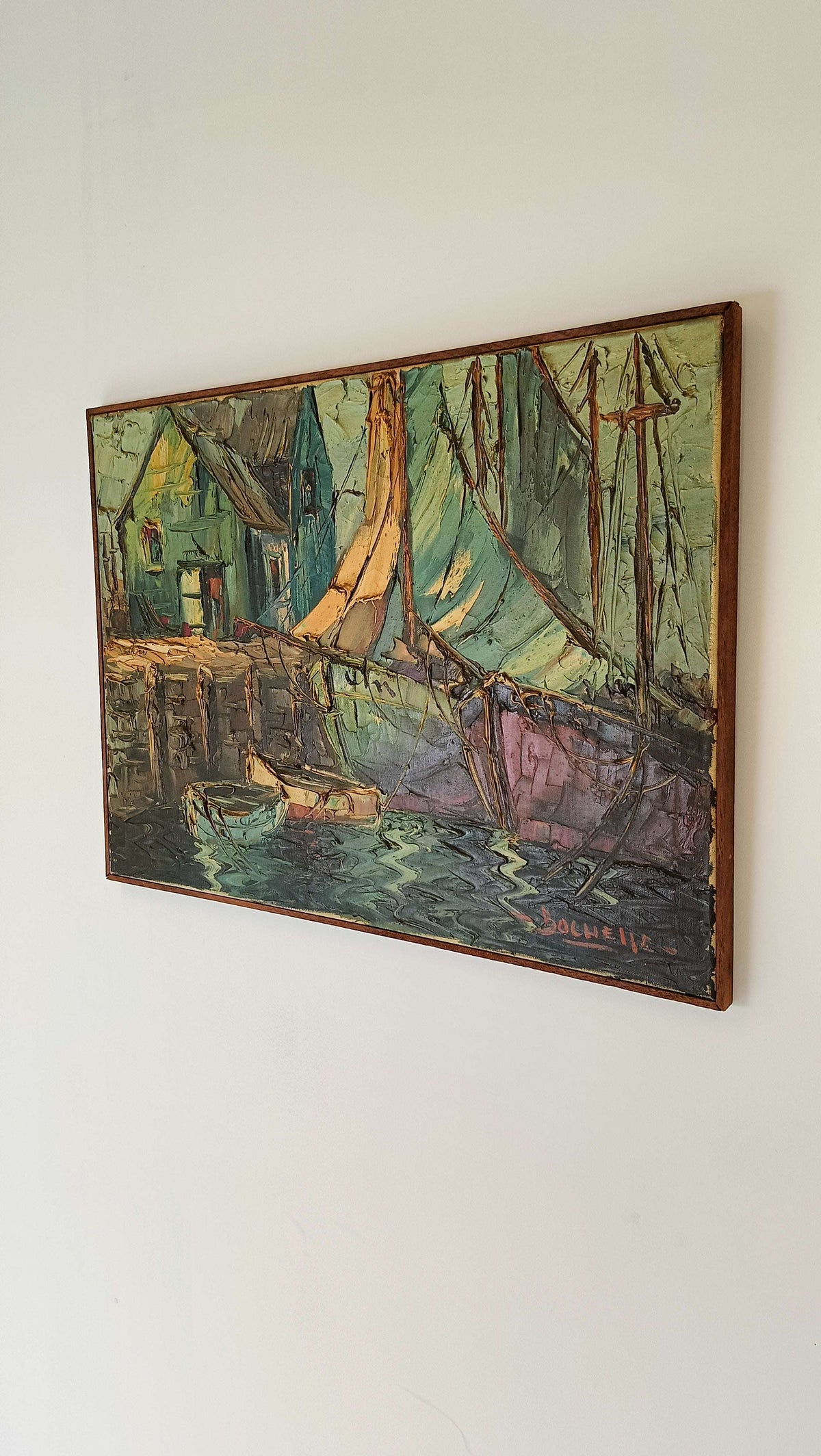 Beautiful Painting With Boats Beautiful Painting With Boats