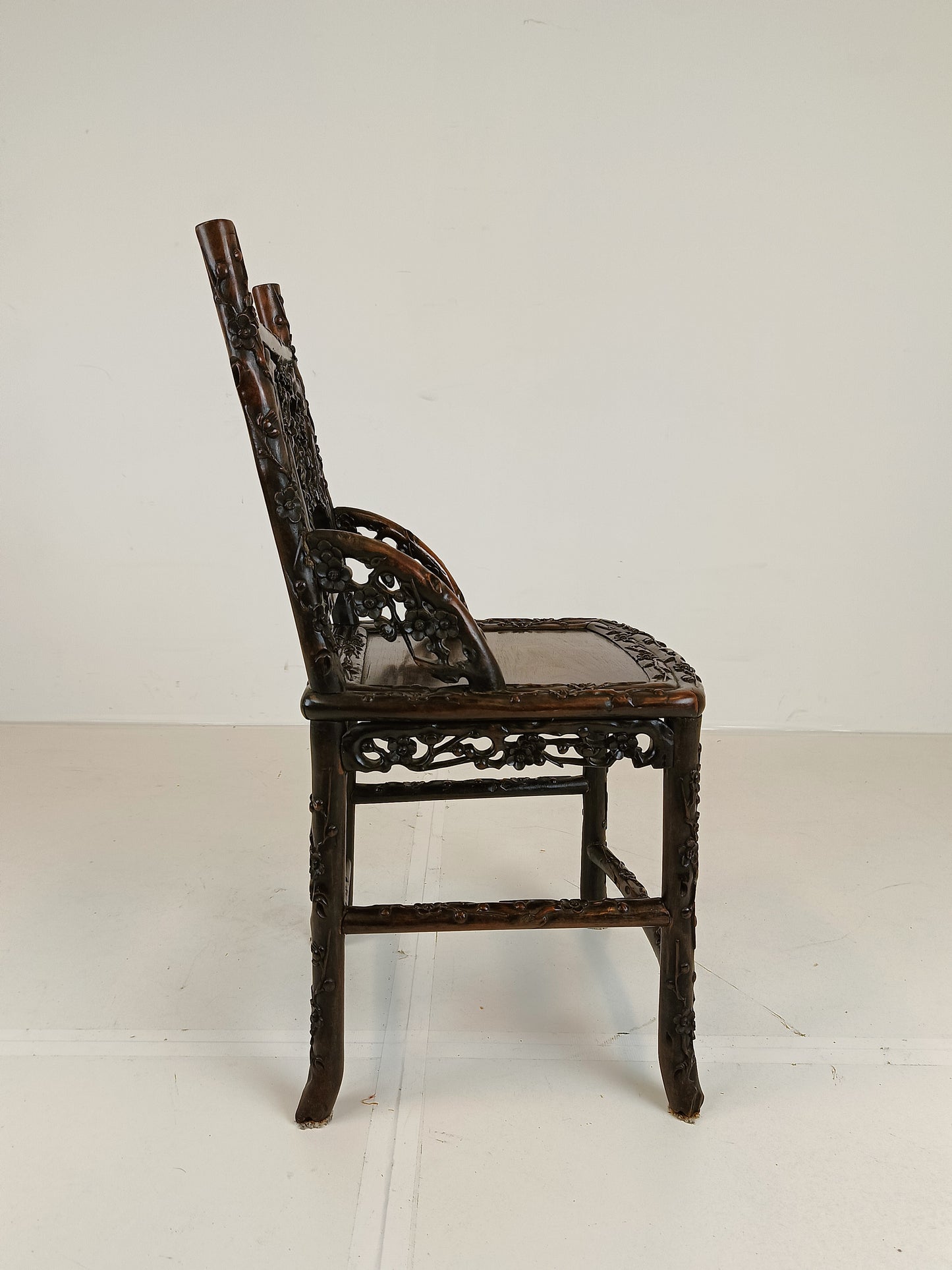 Antique Chinese Padouk Wood Chair