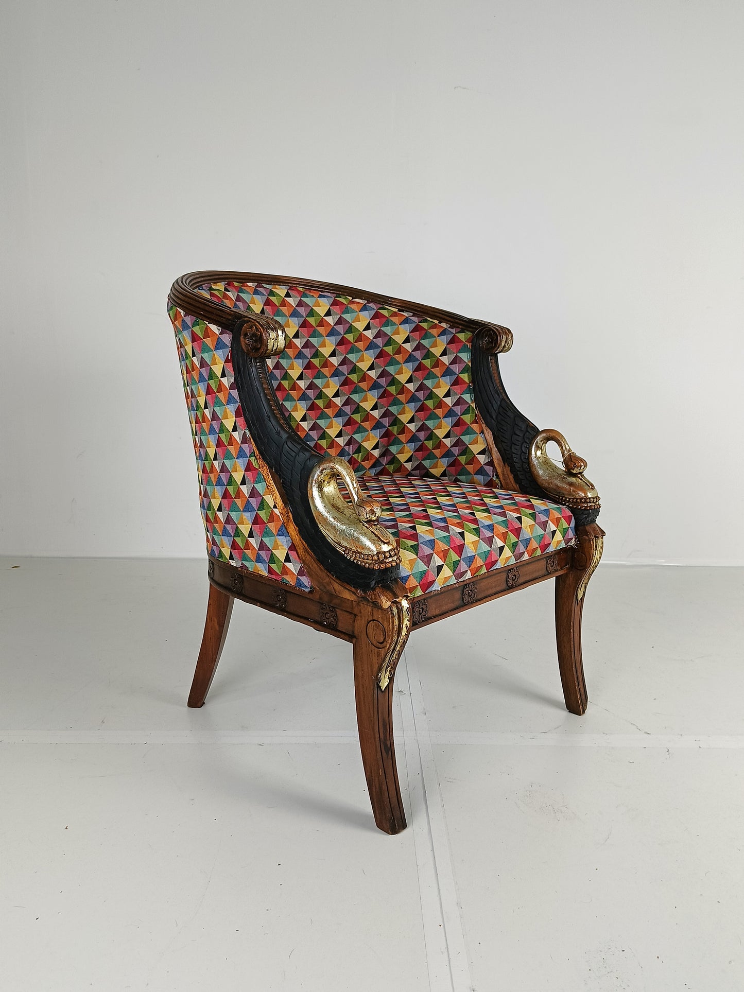 Decorative Swan Arm Chair