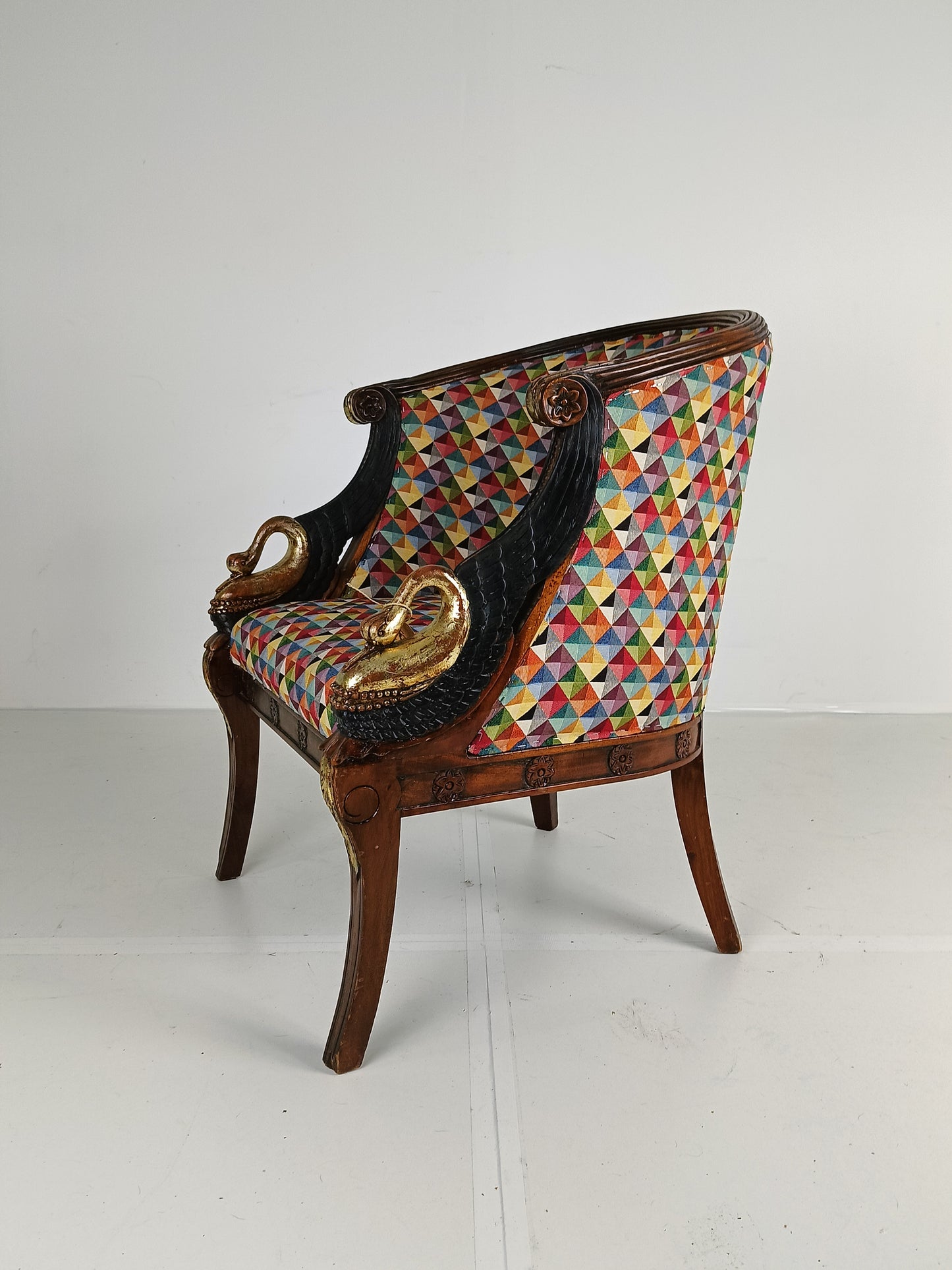 Decorative Swan Arm Chair