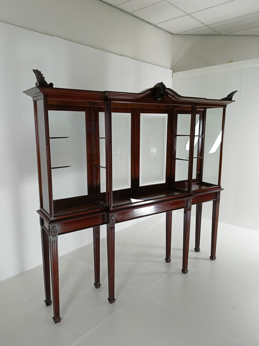 Neoclassical Mahogany Shop Display Cabinet Made By A Edmonds&Co