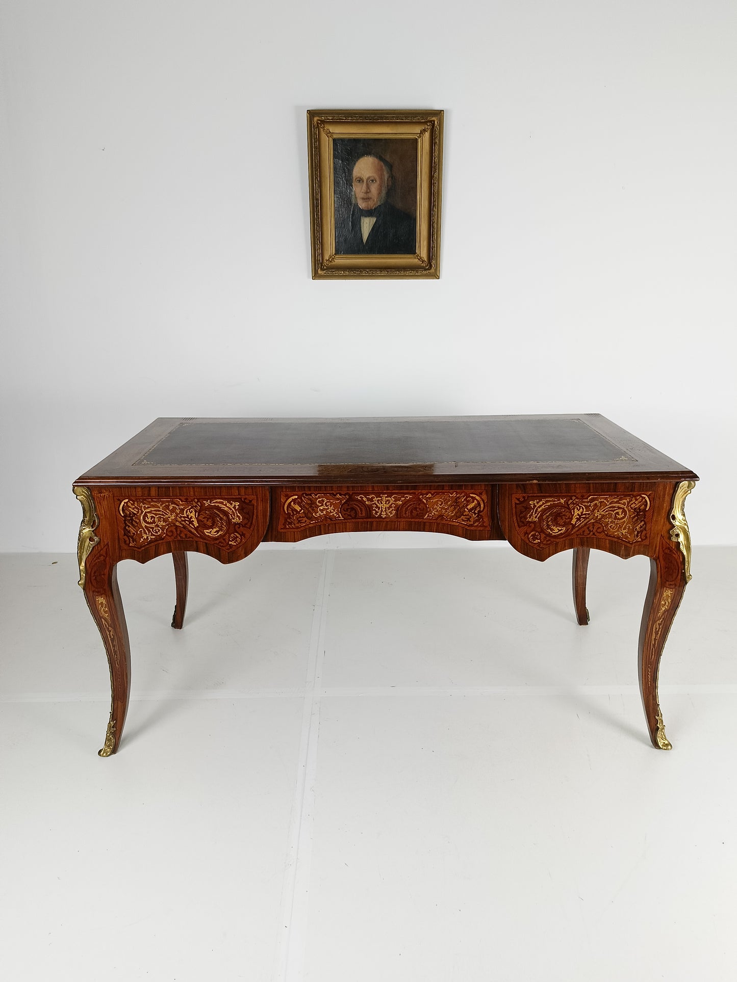 Louis XV  Double-Sided Mahogany And Rosewood Flat Desk