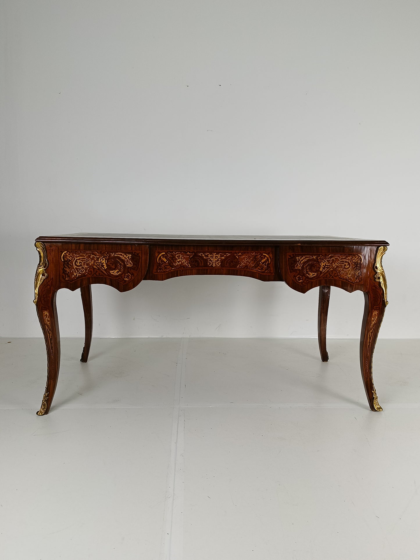 Louis XV  Double-Sided Mahogany And Rosewood Flat Desk