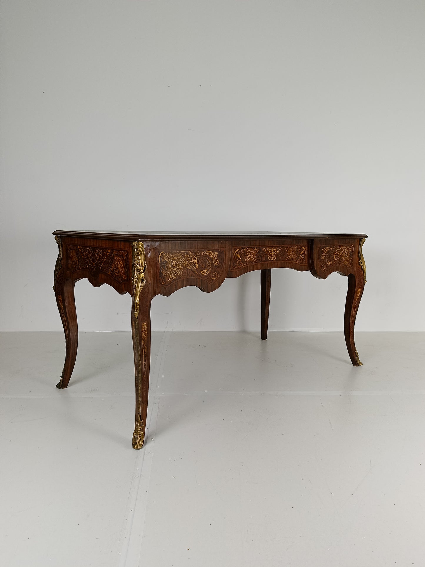 Louis XV  Double-Sided Mahogany And Rosewood Flat Desk