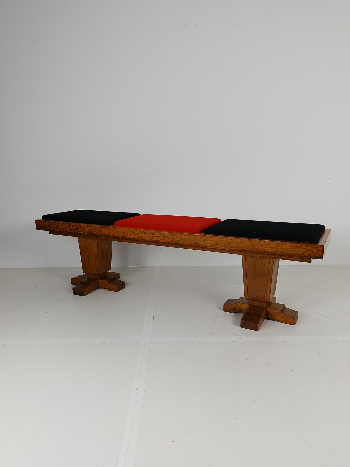 Art Deco Church Bench Reupholstered