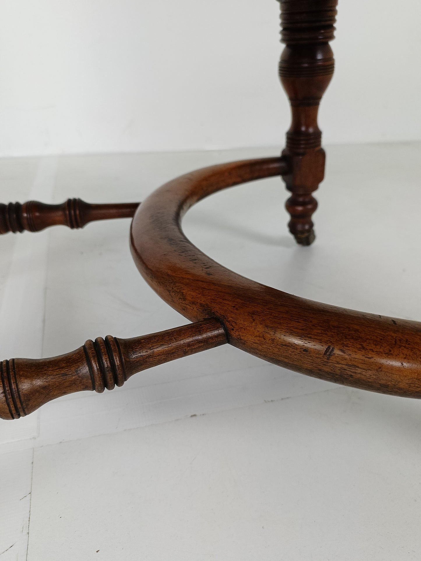 Victorian Mahogany Leather Desk Chair