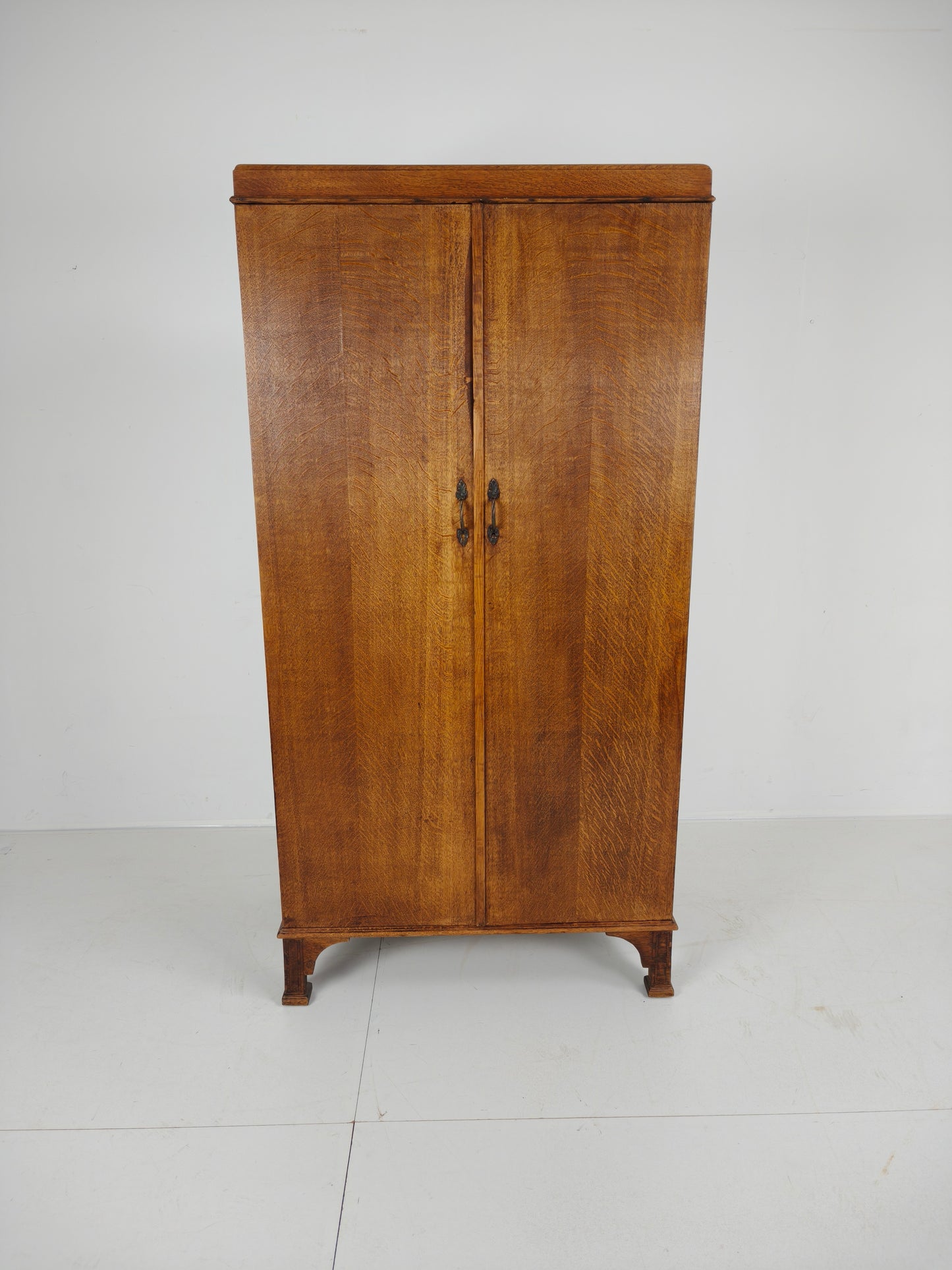 1920s Light Oak Compactom Ltd Gentleman’s Wardrobe