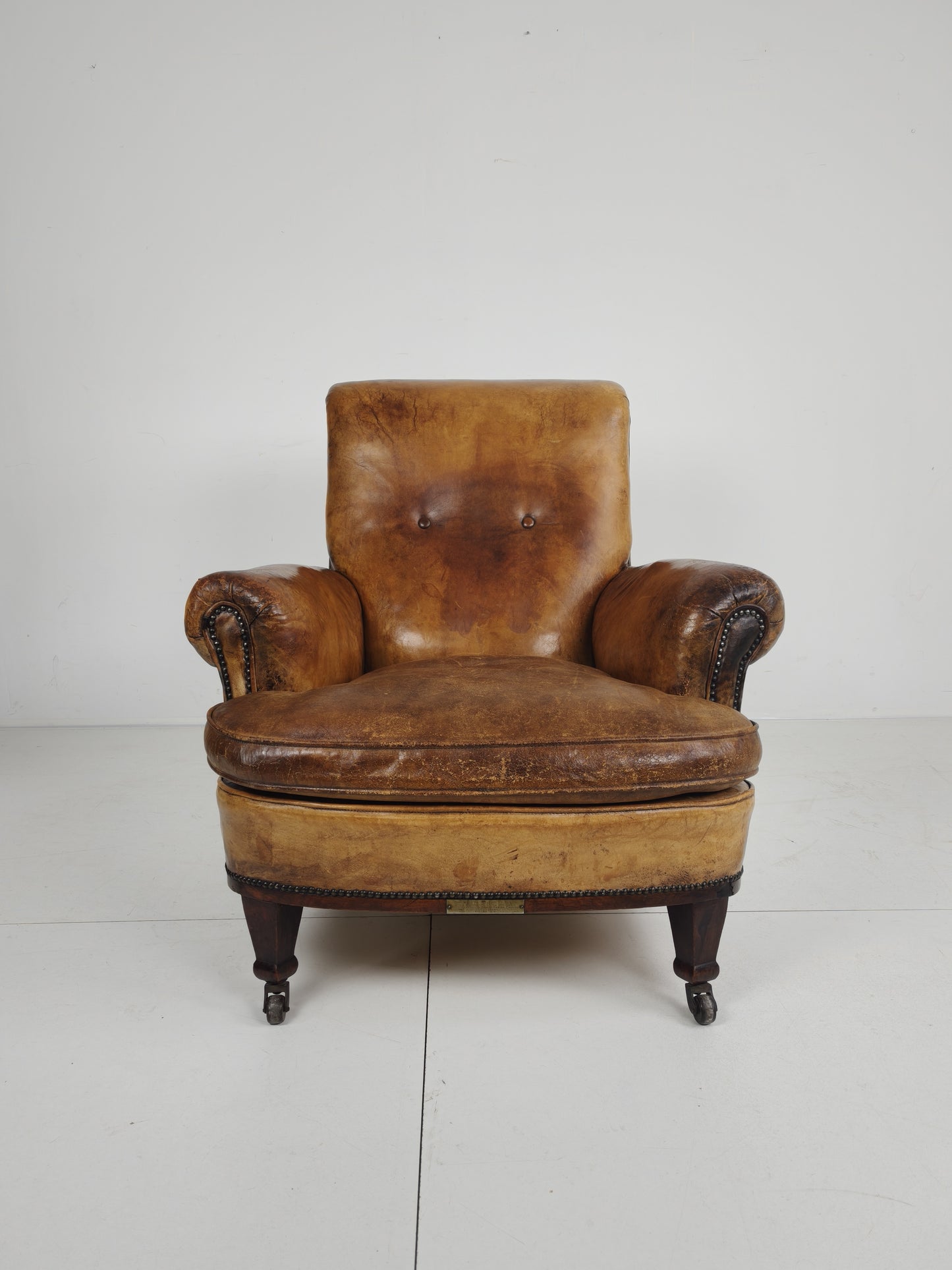 A Classic English Leather Club Chair From  1912