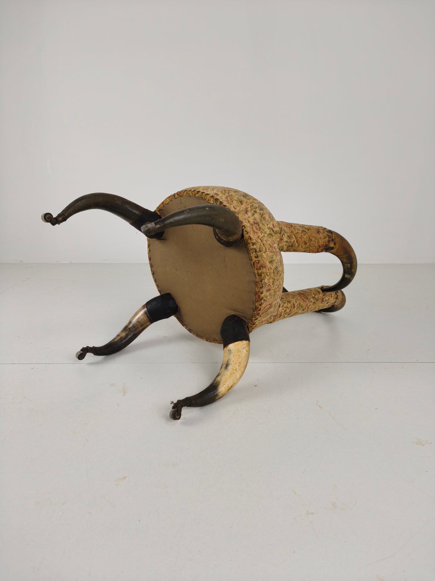 Rare 19th Century Highly Decorative Bull Horn Armchair (1870)