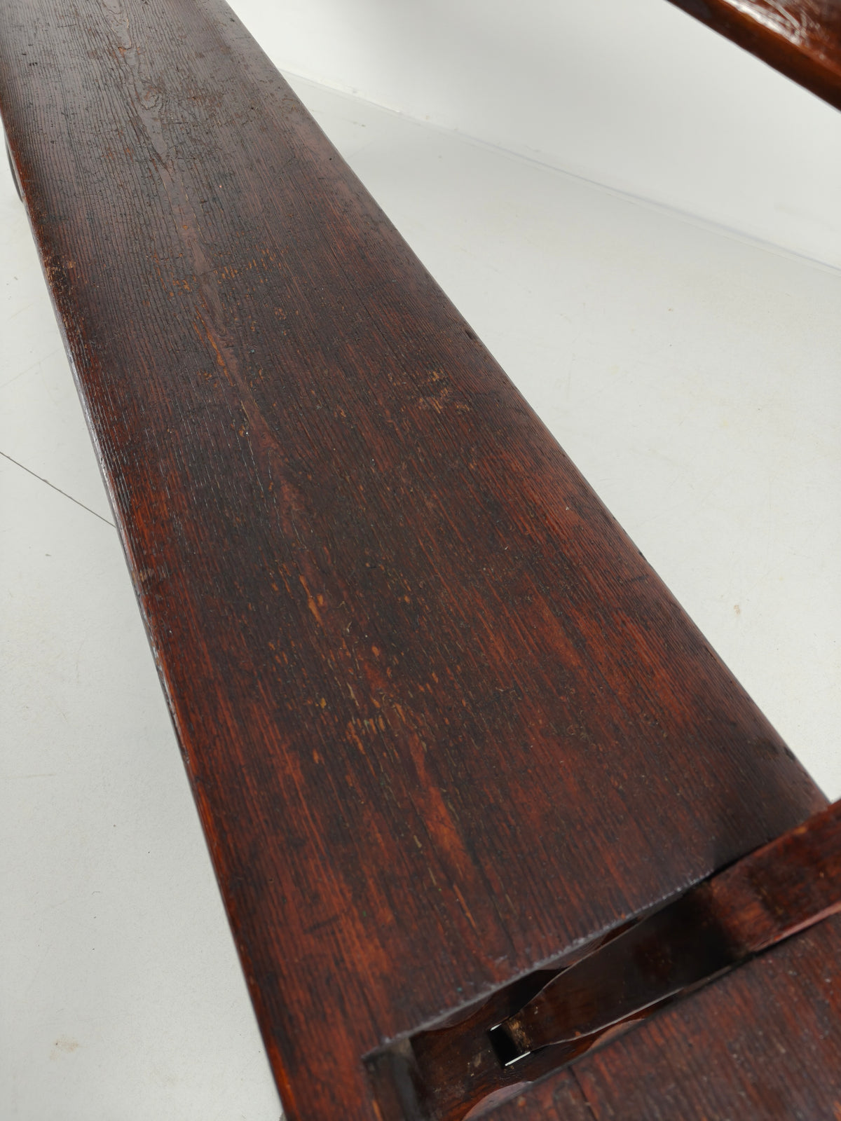 Victorian Pitch Pine Railway Bench – Halstead’s Makers, Todmorden Victorian Pitch Pine Railway Bench – Halstead’s Makers, Todmorden