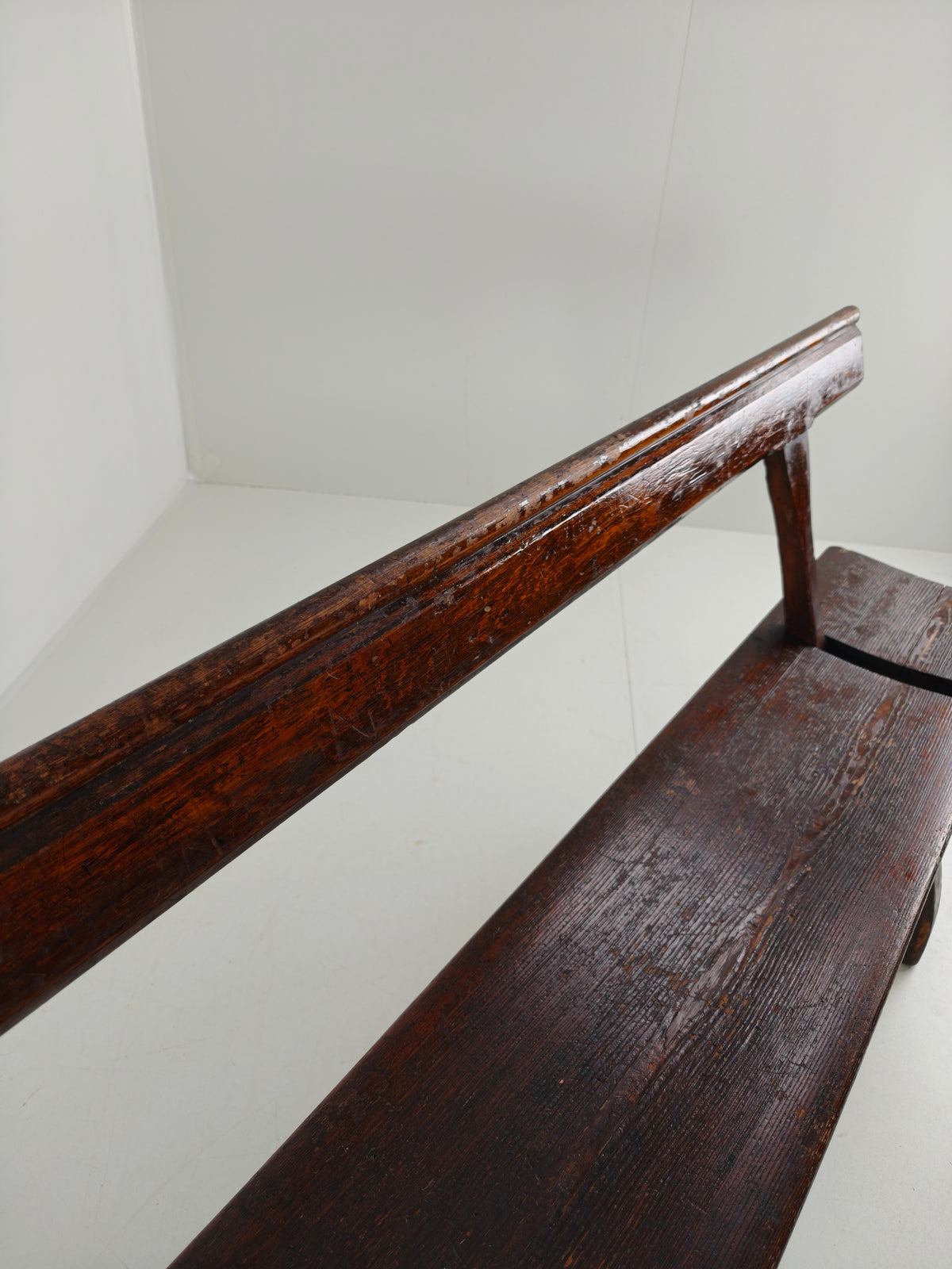Victorian Pitch Pine Railway Bench – Halstead’s Makers, Todmorden Victorian Pitch Pine Railway Bench – Halstead’s Makers, Todmorden