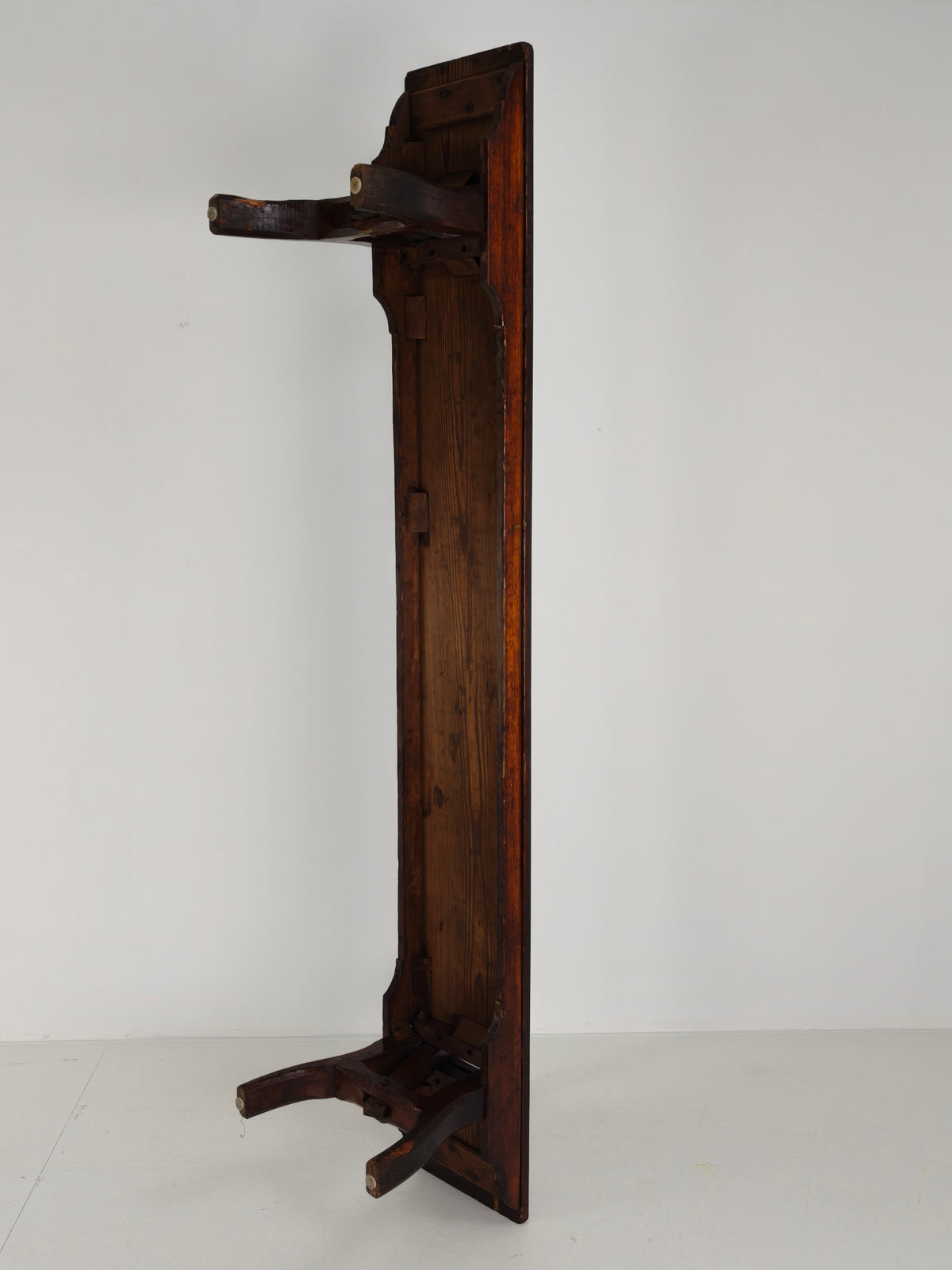 Victorian Pitch Pine Railway Bench – Halstead’s Makers, Todmorden Victorian Pitch Pine Railway Bench – Halstead’s Makers, Todmorden
