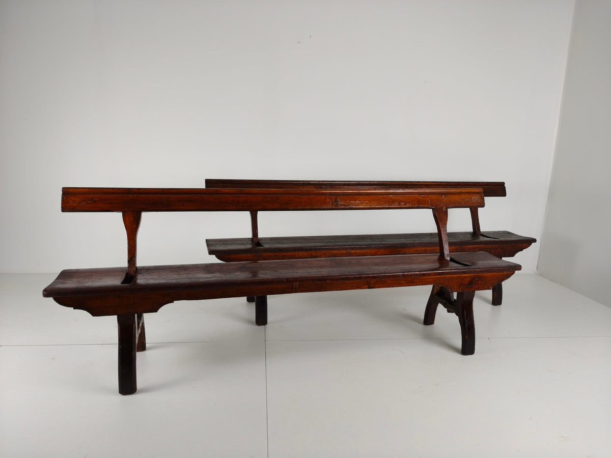 Victorian Pitch Pine Railway Bench – Halstead’s Makers, Todmorden Victorian Pitch Pine Railway Bench – Halstead’s Makers, Todmorden