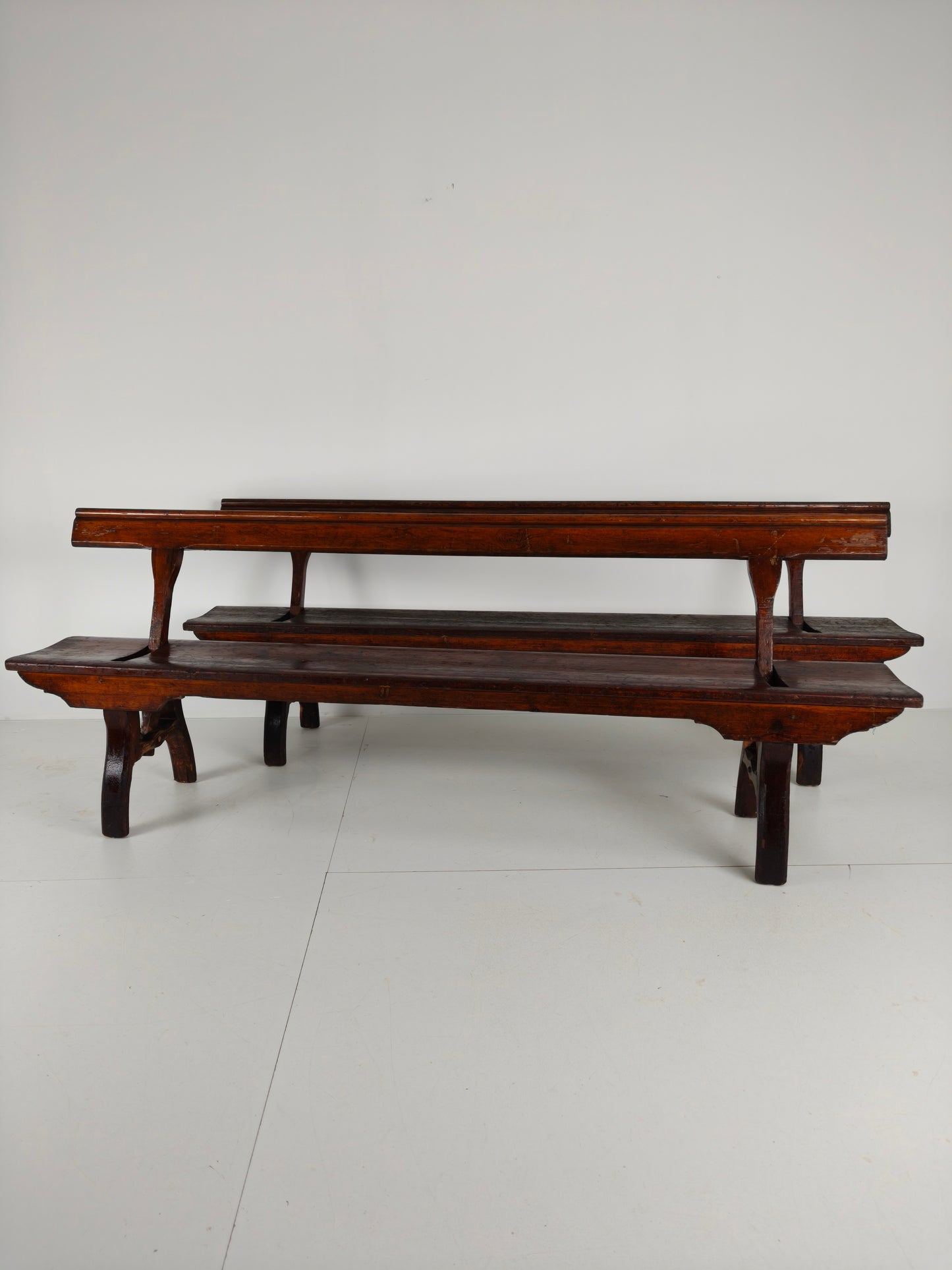 Victorian Pitch Pine Railway Bench – Halstead’s Makers, Todmorden