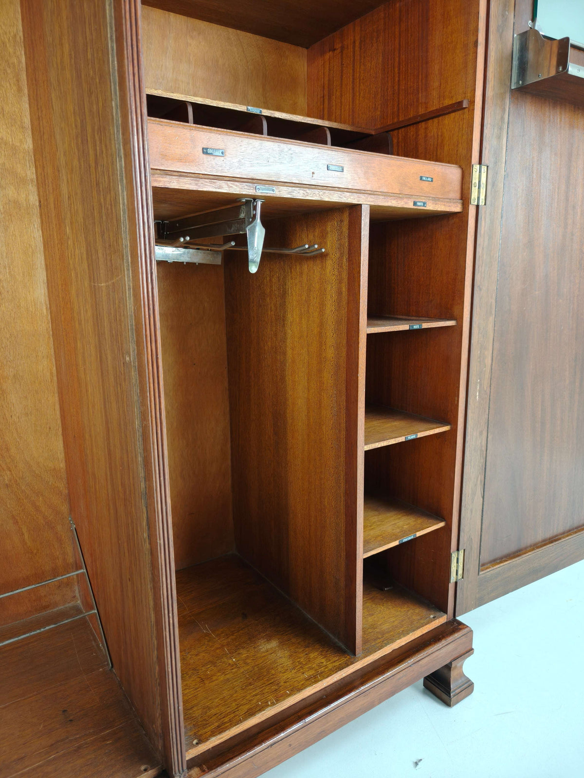 Stunning English Art Deco Burr Walnut Wardrobe by Waring & Gillow – c.1900–1932 Stunning English Art Deco Burr Walnut Wardrobe by Waring & Gillow – c.1900–1932