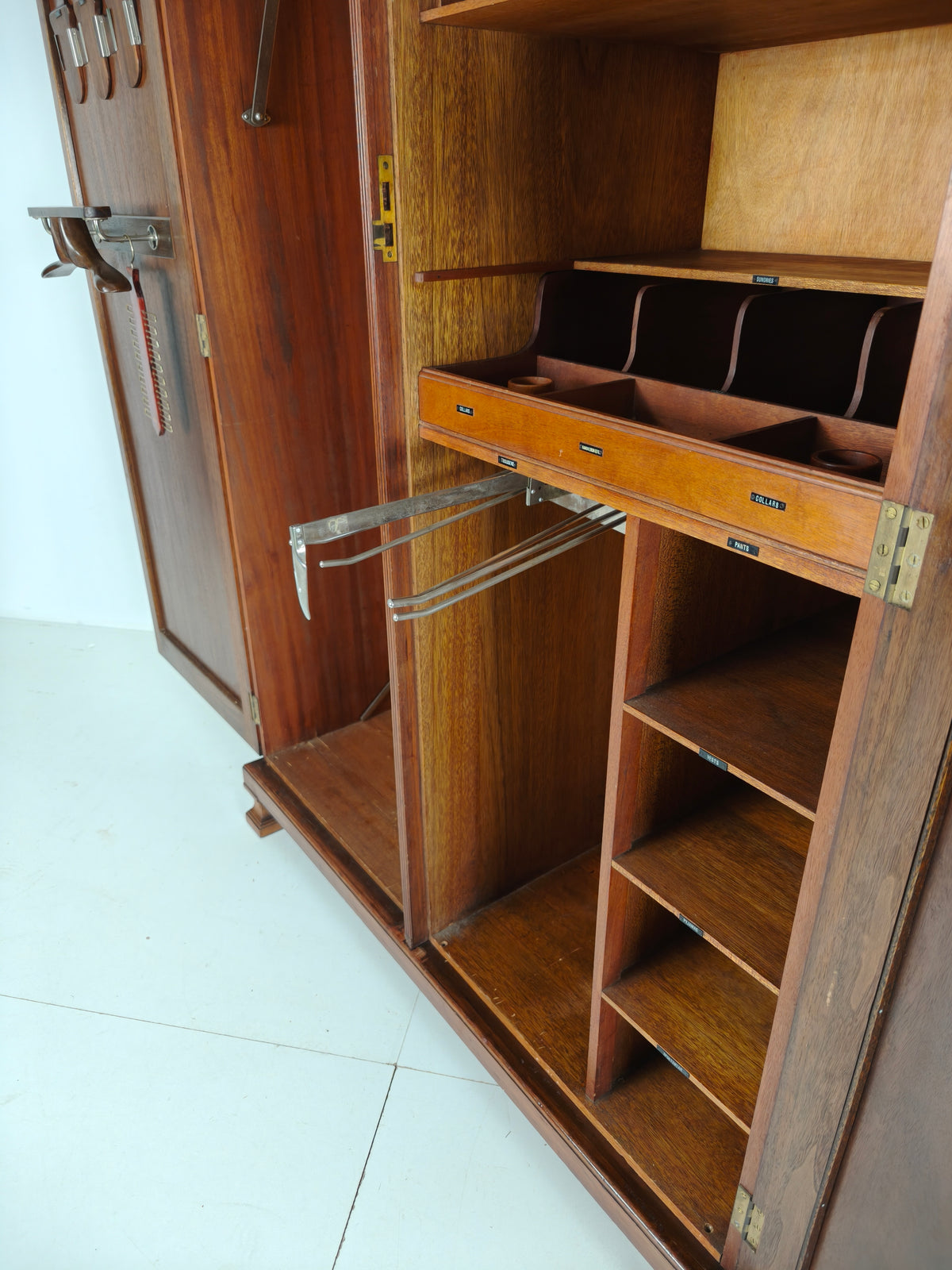Stunning English Art Deco Burr Walnut Wardrobe by Waring & Gillow – c.1900–1932 Stunning English Art Deco Burr Walnut Wardrobe by Waring & Gillow – c.1900–1932