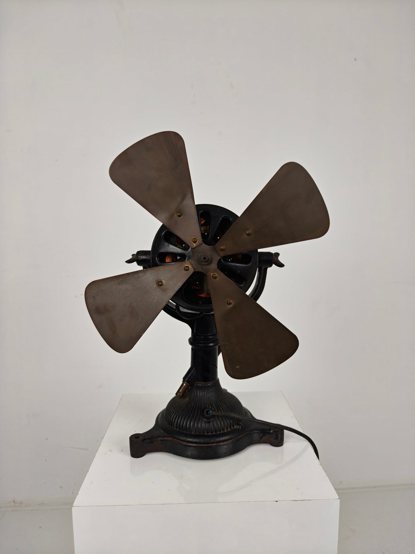 Rare Antique Cast Iron Bergmann Berlin Fan – ca. 1910 – Fully Working