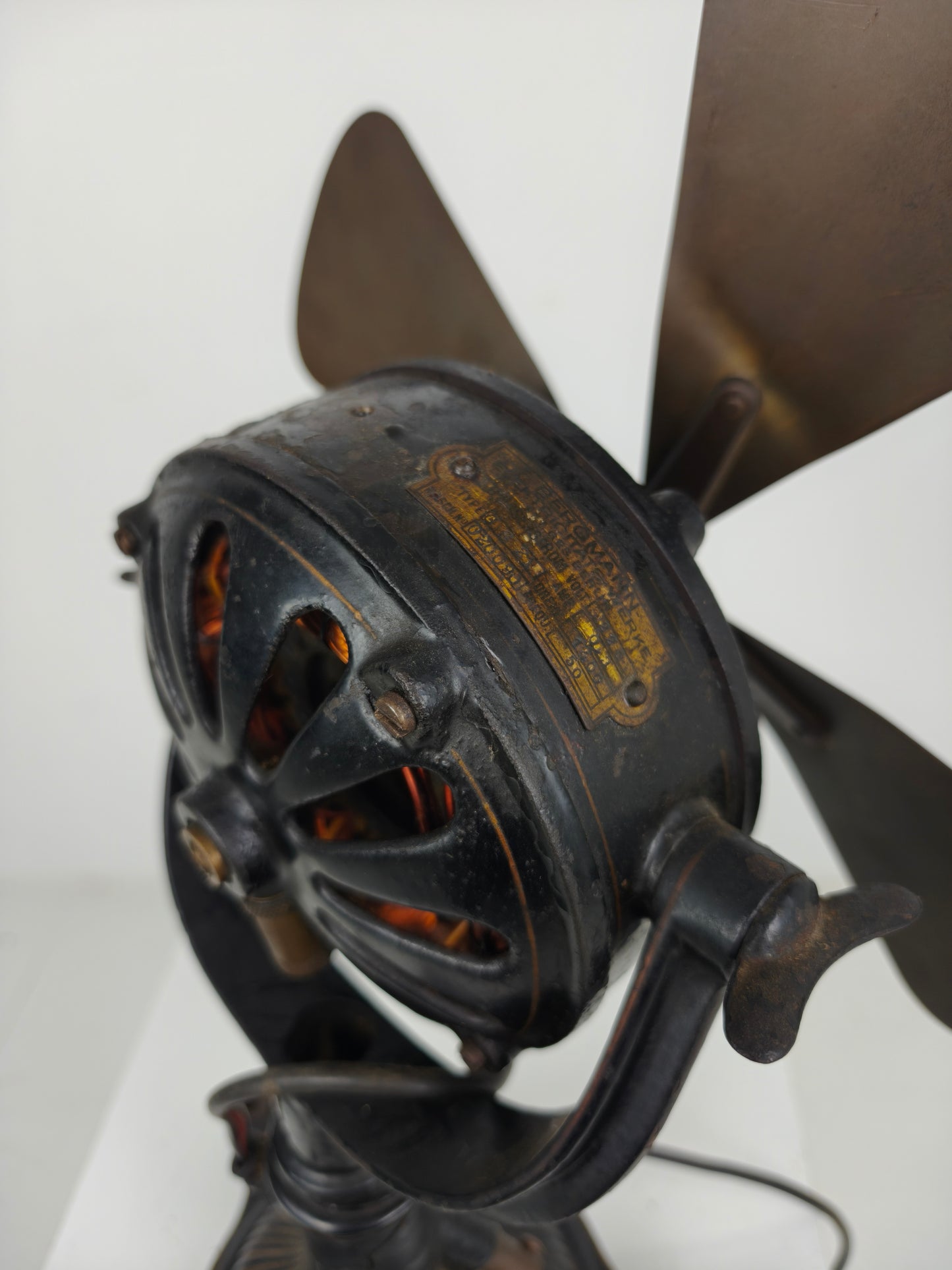 Rare Antique Cast Iron Bergmann Berlin Fan – ca. 1910 – Fully Working