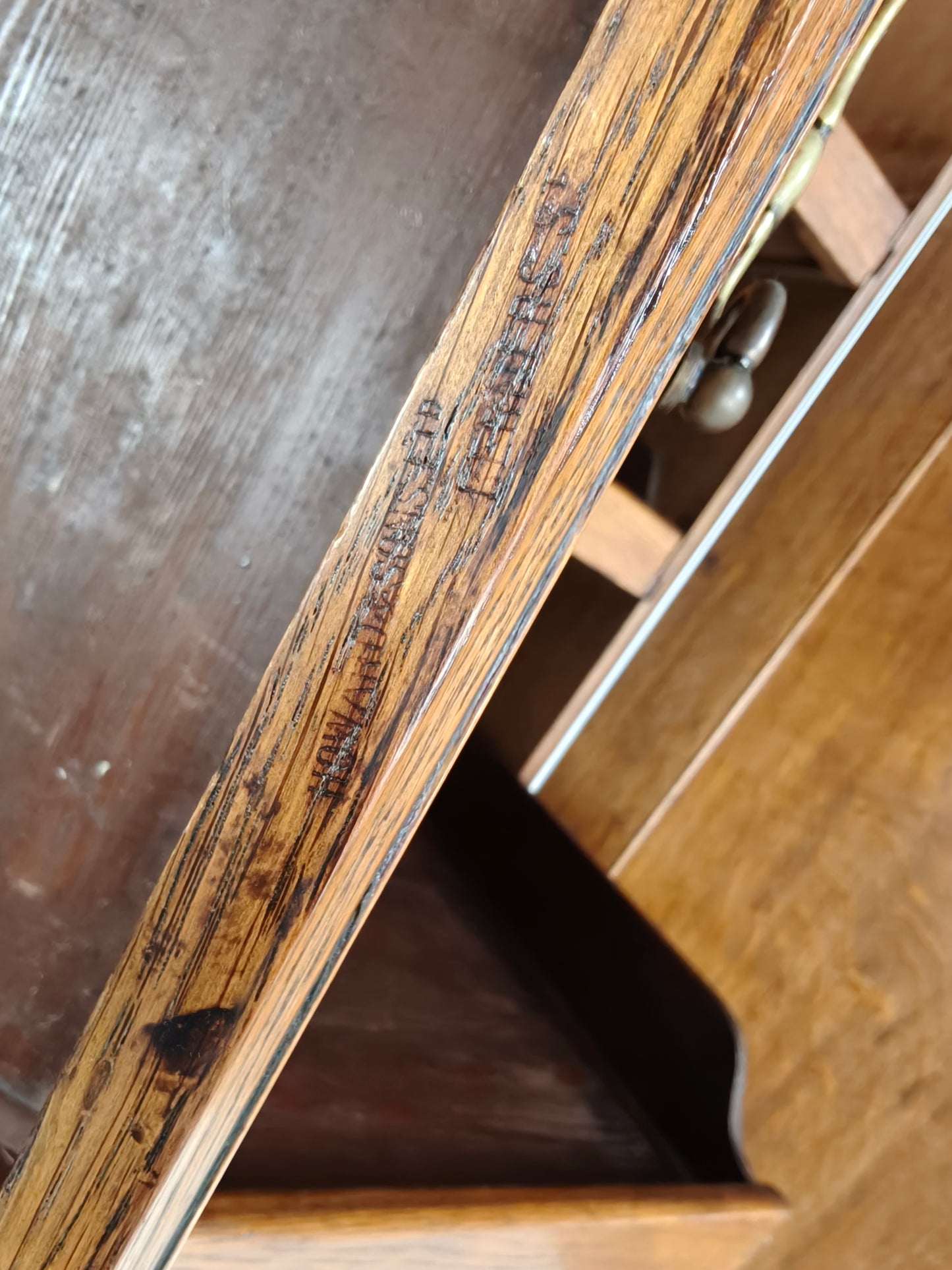 Antique Howard & Son’s Berners Street Linen Press – Light Oak, 19th Century