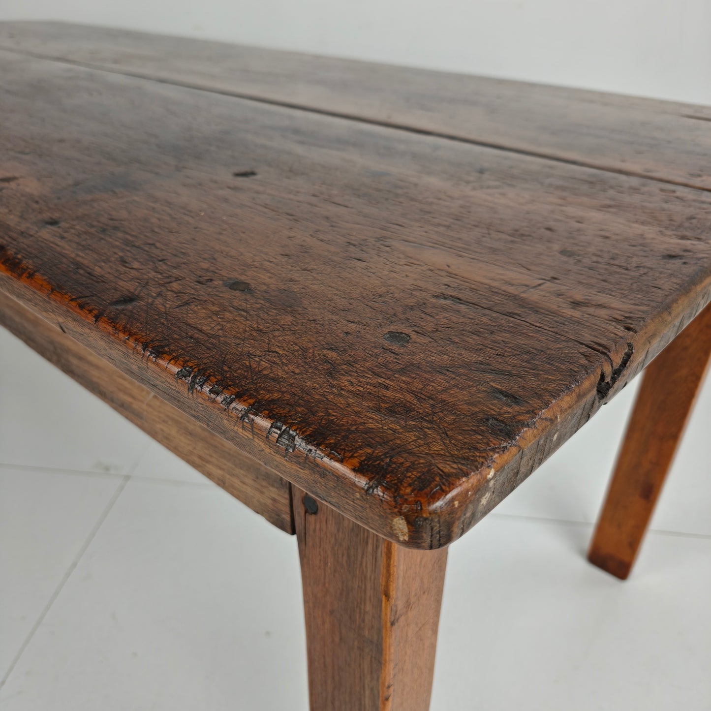 19th Century French Farmhouse Table with Drawer
