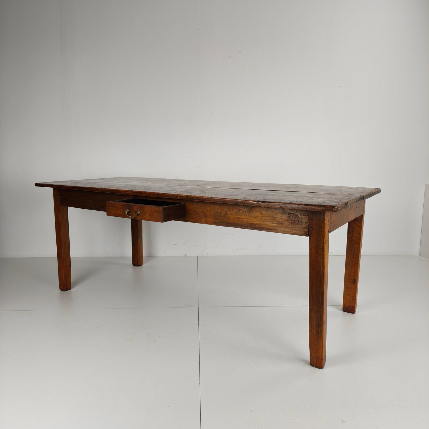 19th Century French Farmhouse Table with Drawer
