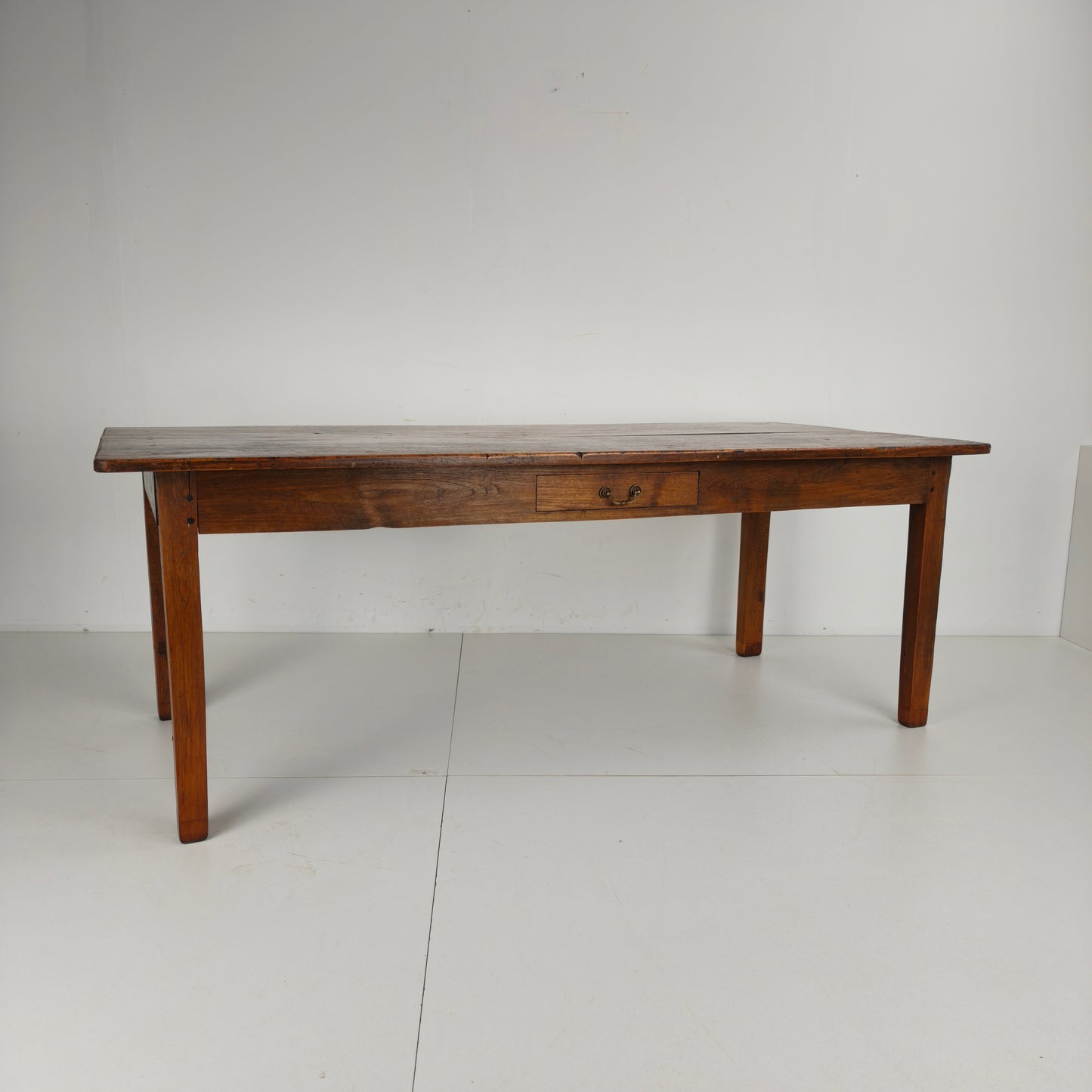19th Century French Farmhouse Table with Drawer