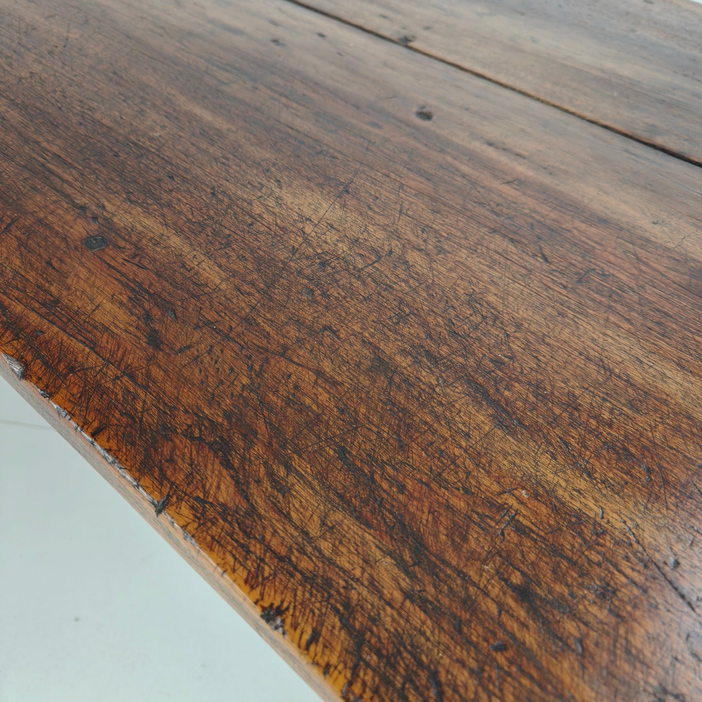 19th Century French Farmhouse Table with Drawer