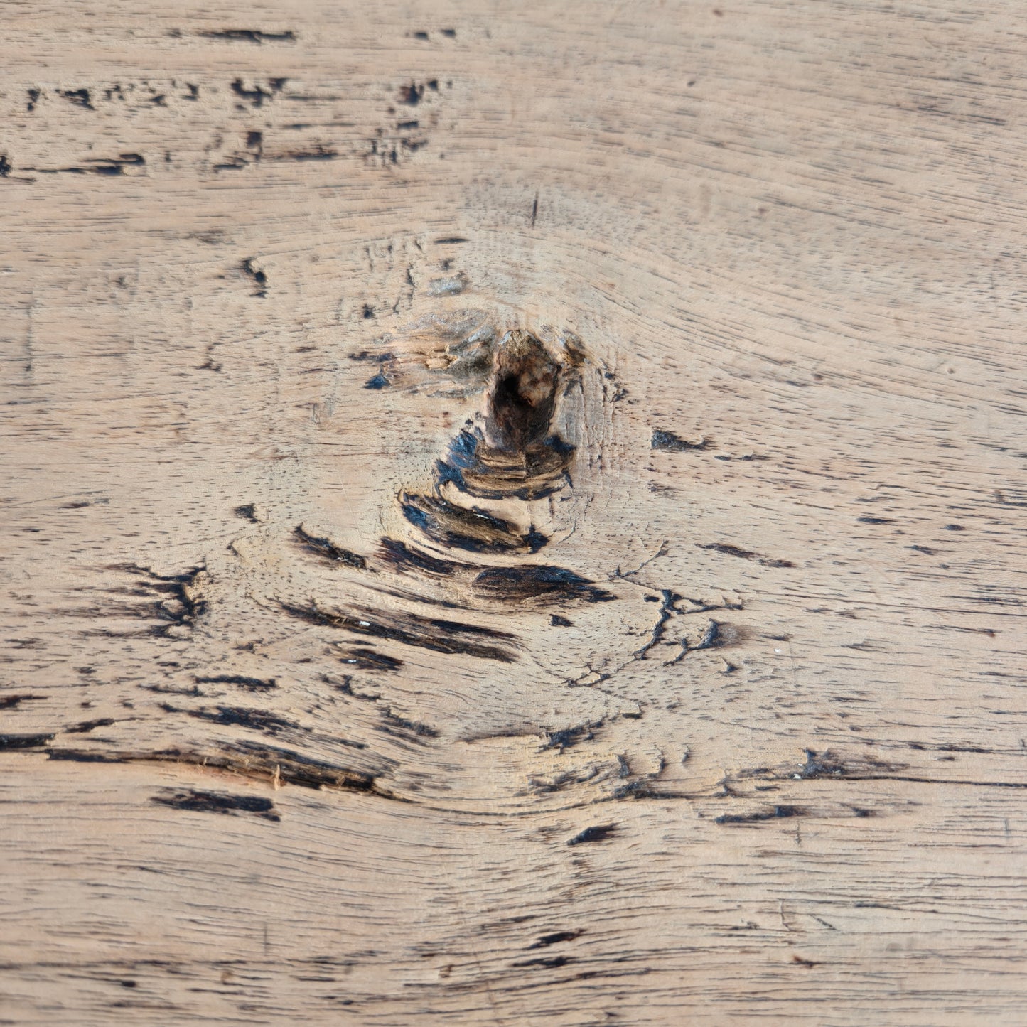 Antique 19th Century French Farmhouse Oak Coffee Table