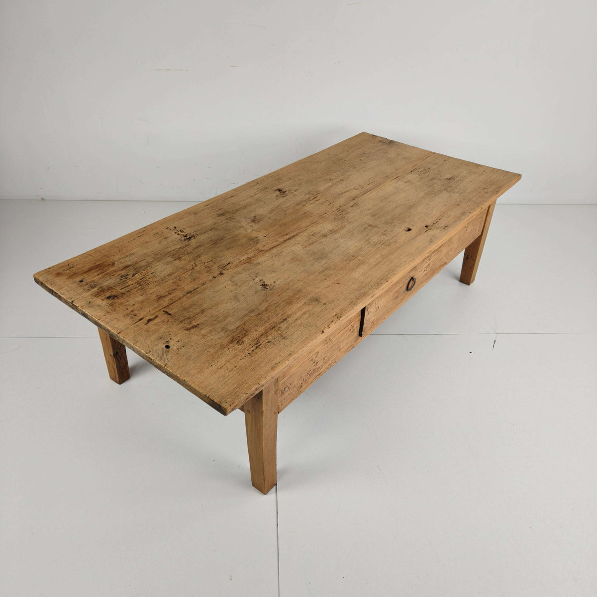 Antique 19th Century French Farmhouse Oak Coffee Table Antique 19th Century French Farmhouse Oak Coffee Table