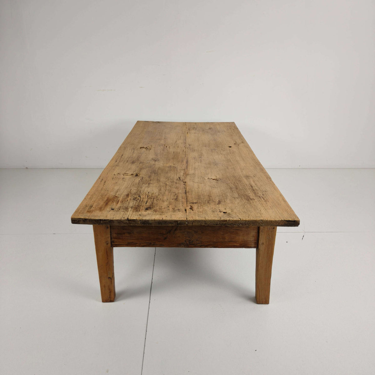 Antique 19th Century French Farmhouse Oak Coffee Table Antique 19th Century French Farmhouse Oak Coffee Table