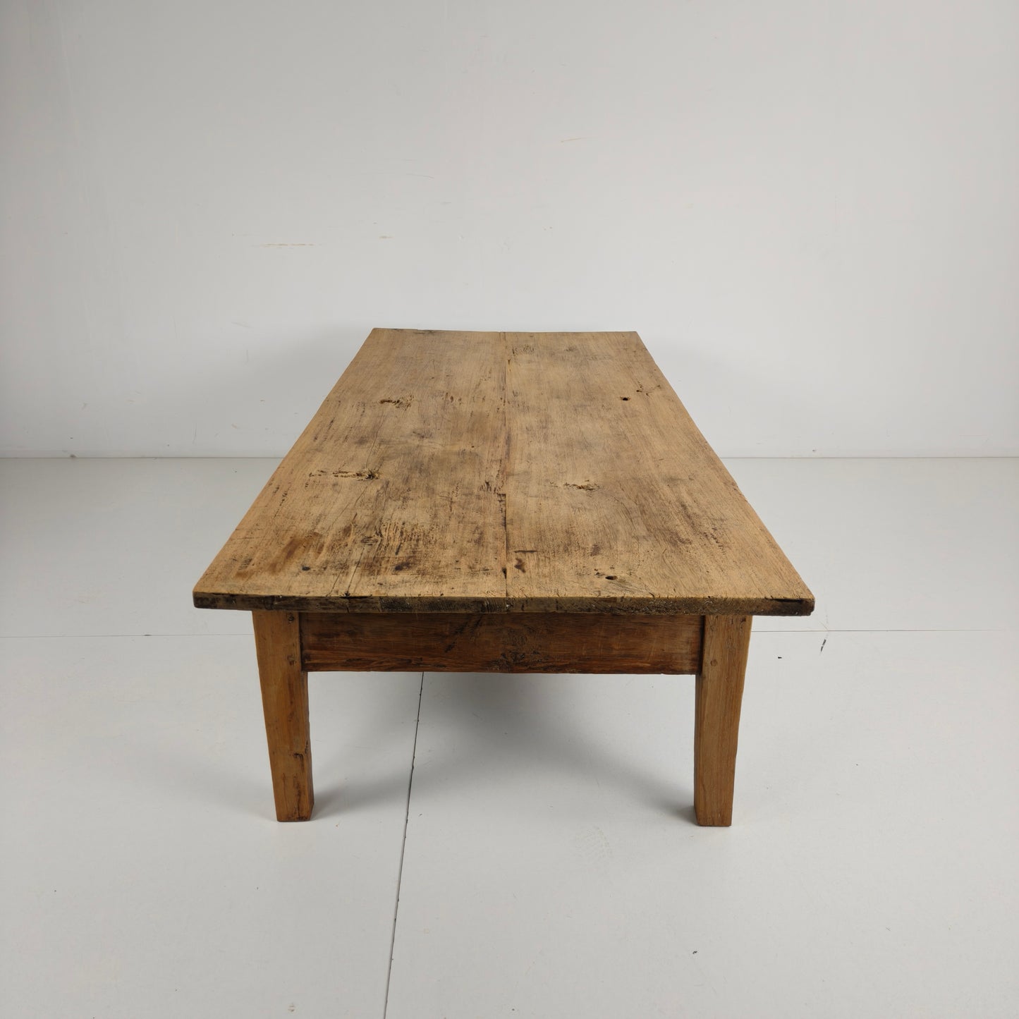 Antique 19th Century French Farmhouse Oak Coffee Table