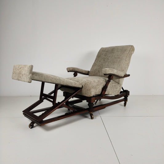 English Reclining Library Chair (circa 1860)