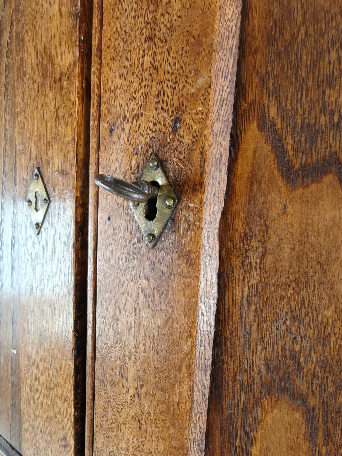 19th Century European Pine Campaign Cabinet / Chest-on-Chest