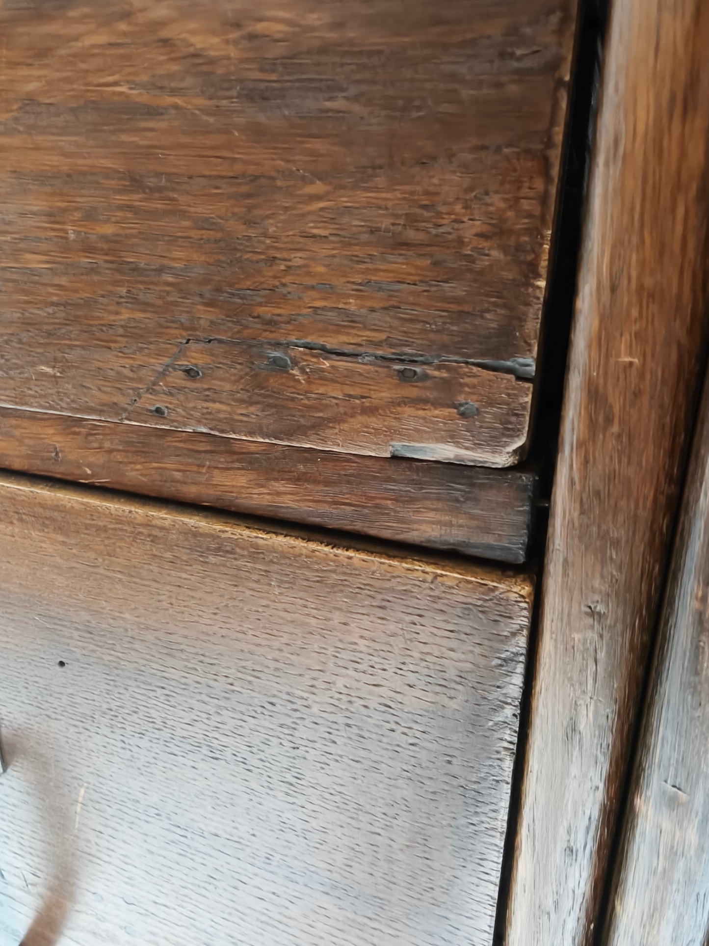 Solid Oak Double Archive Cabinet – Dutch, 1920–1940