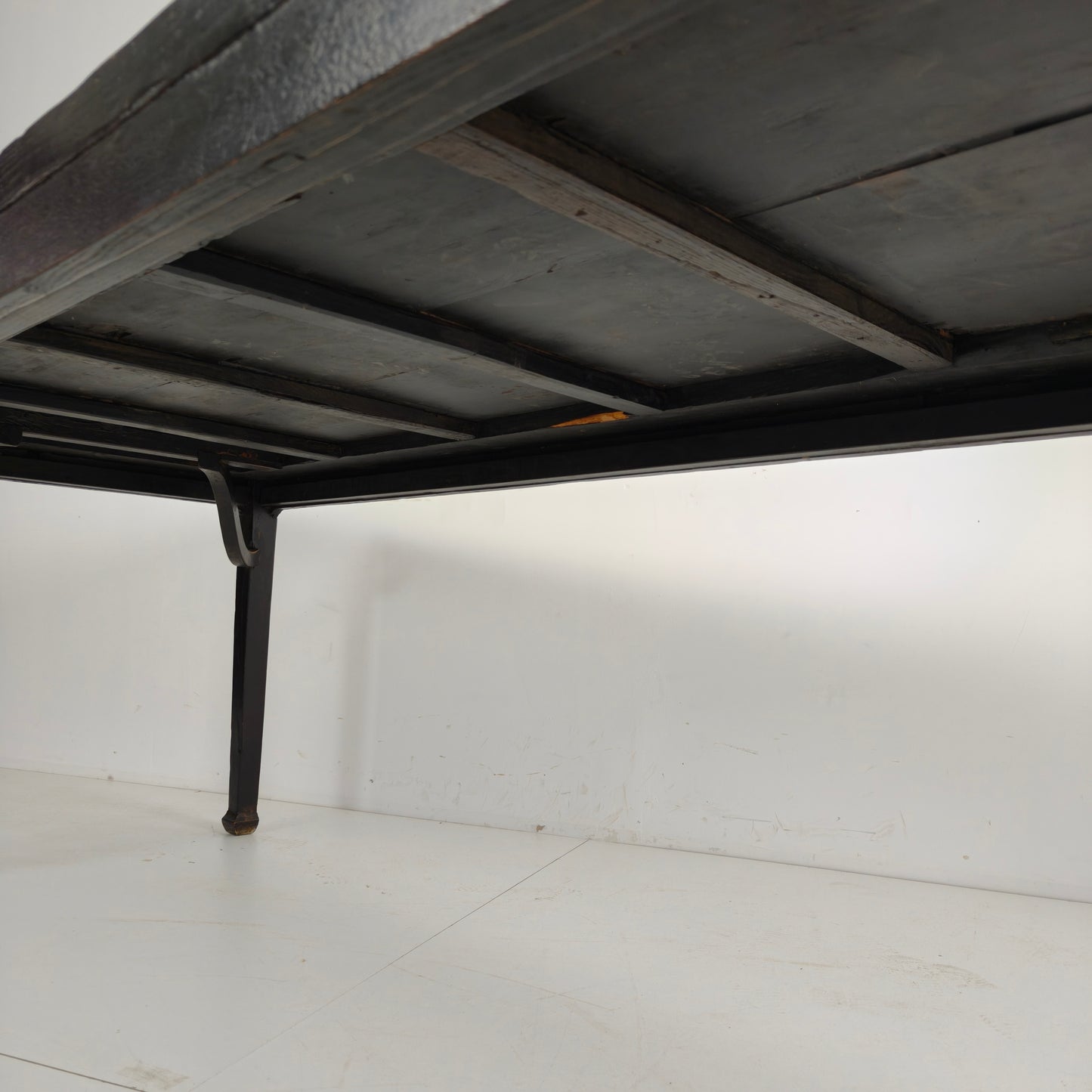 Black Chinese Qing Dining Table (230 cm) — Mid to Late 18th Century — Original Lacquer