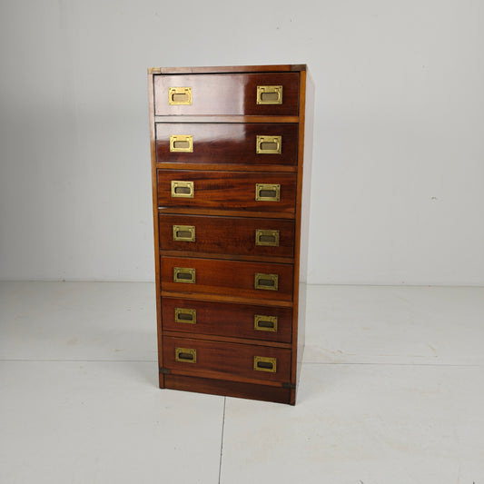 20th century campaign-style chest of drawers