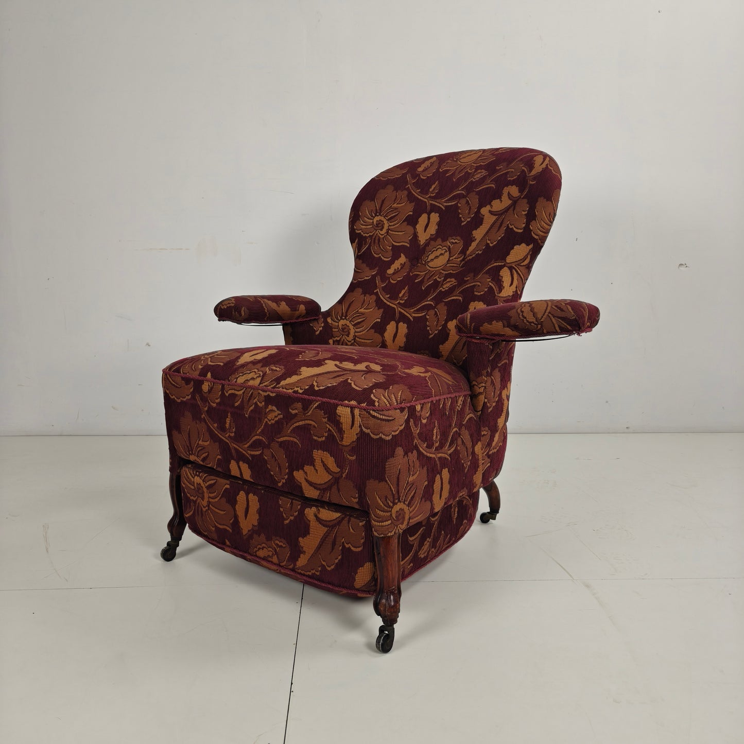 Early 20th-Century Adjustable Reclining Armchair by Drevette L.M., circa 1900–1920