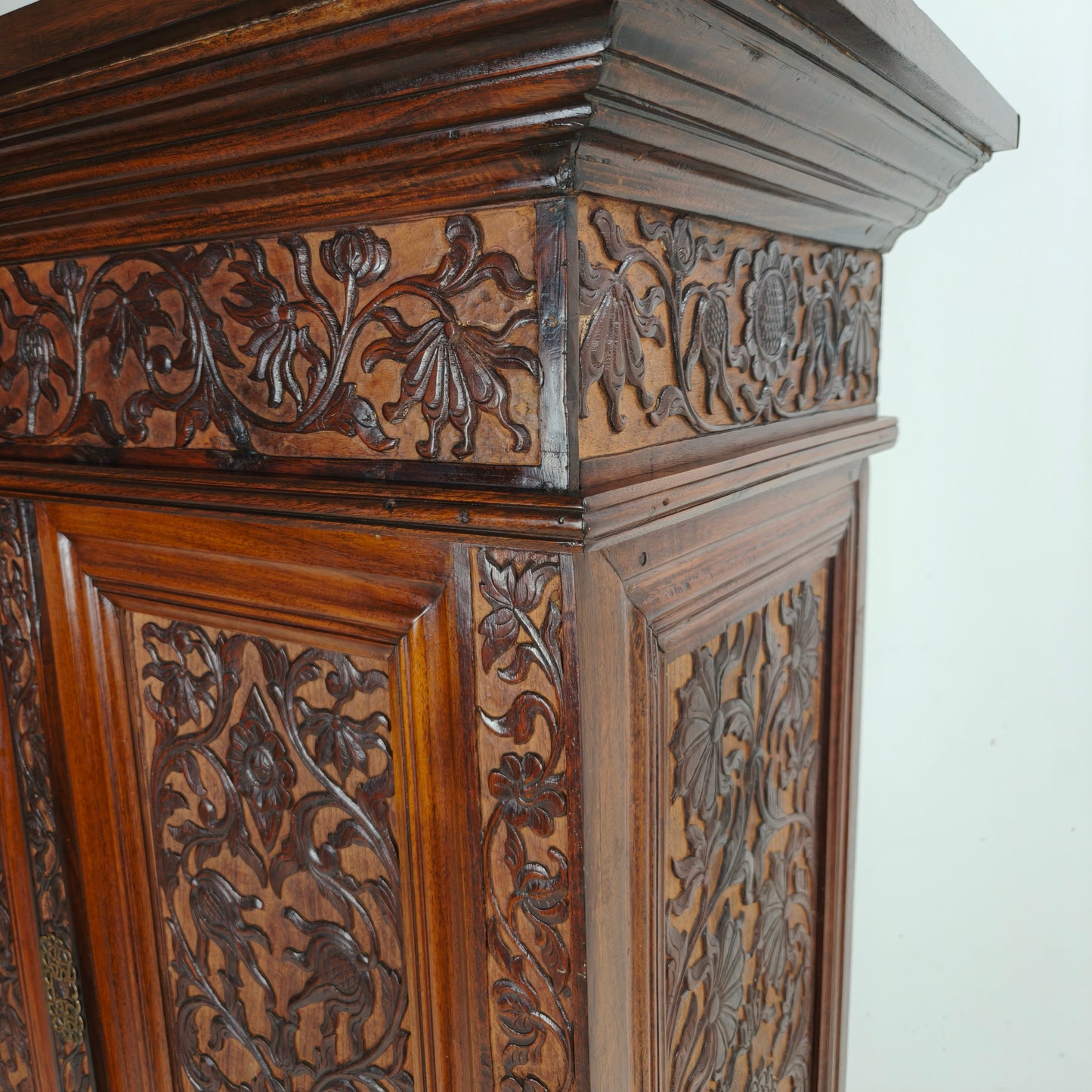 19th Century Carved Colonial Cabinet – Dutch East Indies