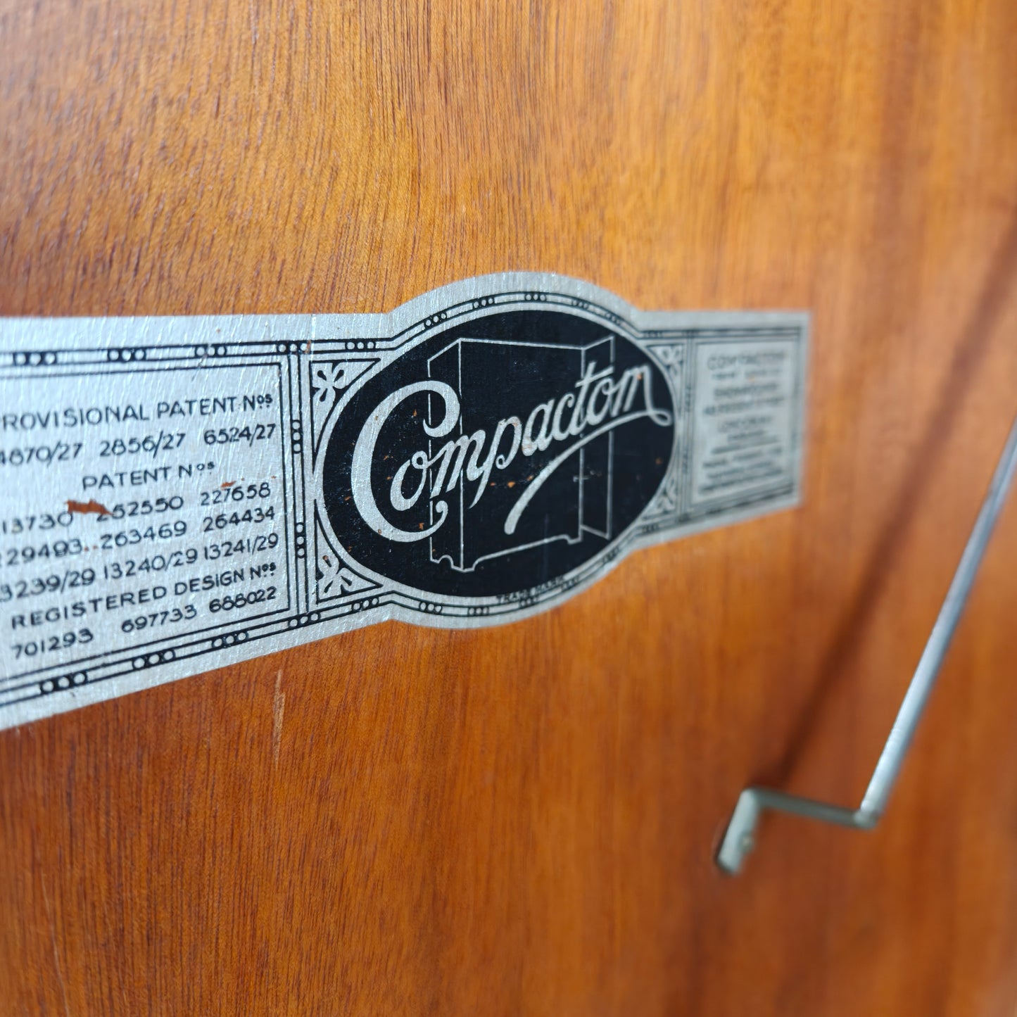 1920s Mahogany and Oak Compactom Ltd Gentleman’s Wardrobe