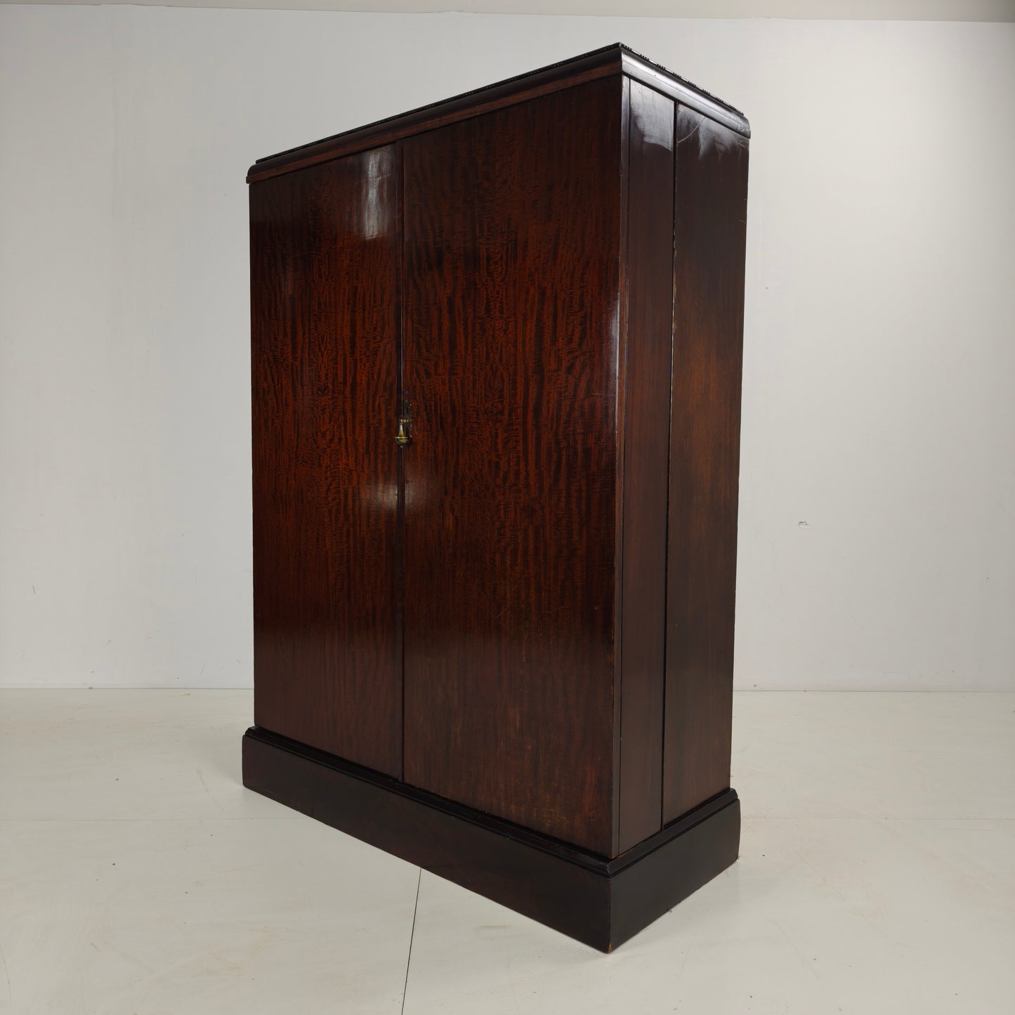 1920s Mahogany and Oak Compactom Ltd Gentleman’s Wardrobe