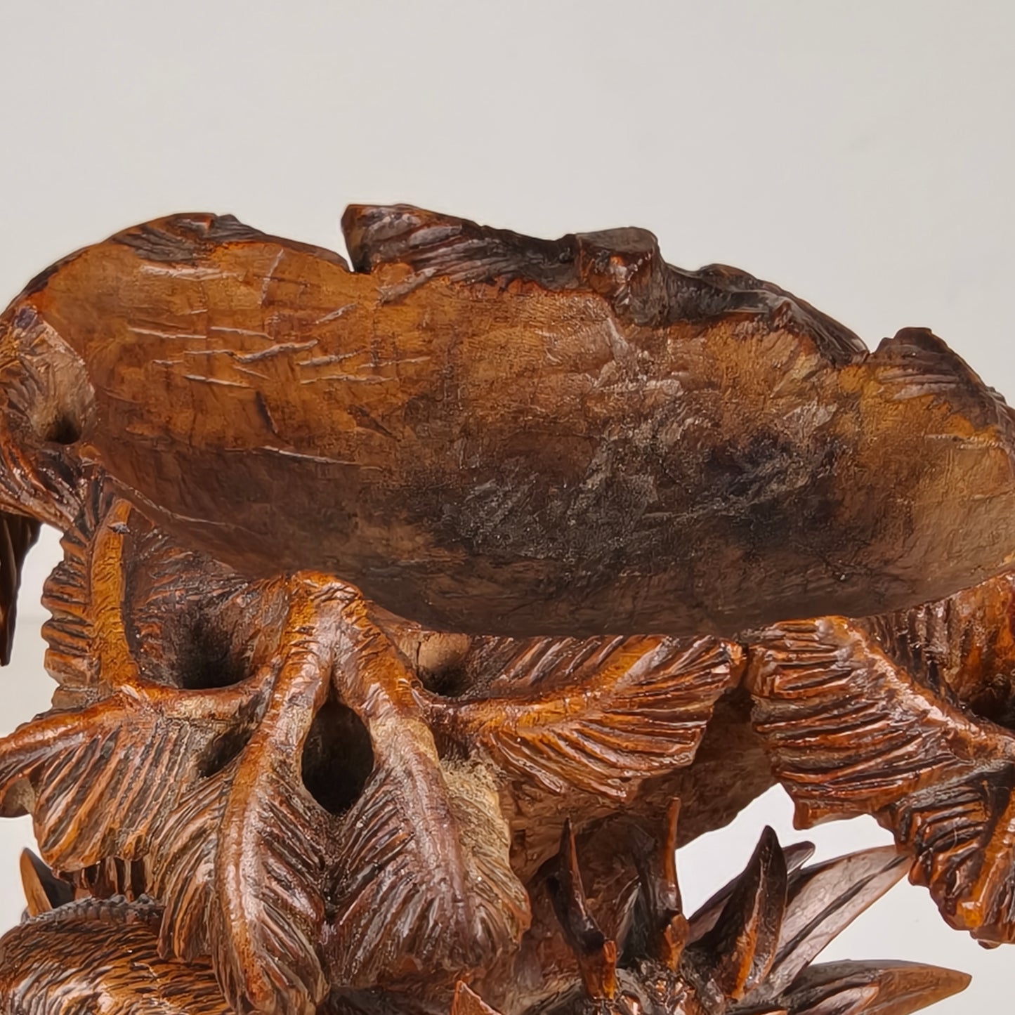 Antique 19th Century Black Forest Hand Carved Deer Sculpture