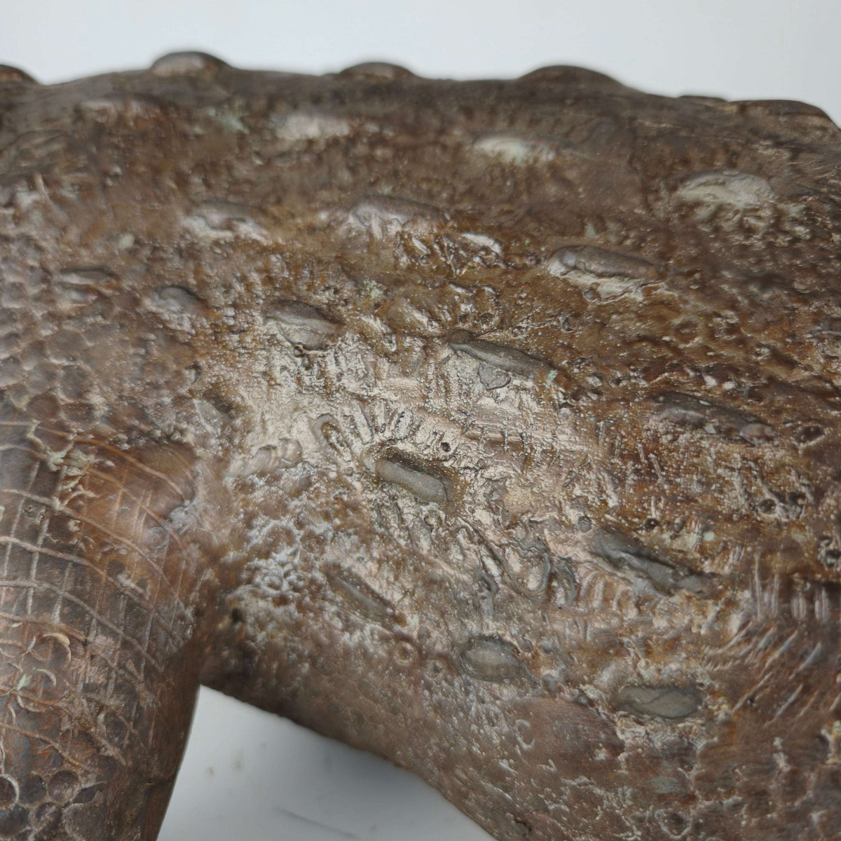 20th Century Monumental Bronze Crocodile Sculpture 20th Century Monumental Bronze Crocodile Sculpture