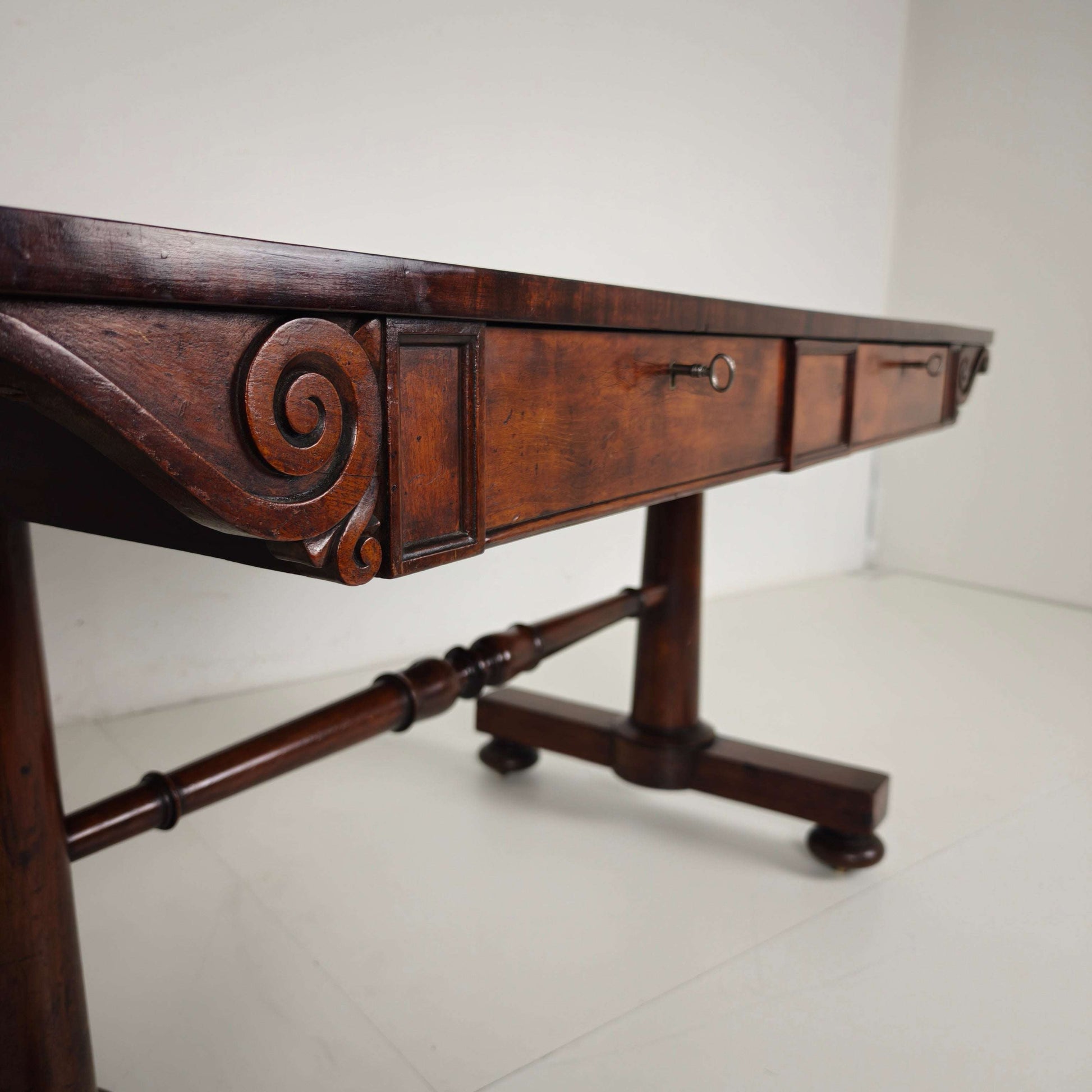 Early 19th Century English Regency / William IV Library Writing Table Early 19th Century English Regency / William IV Library Writing Table